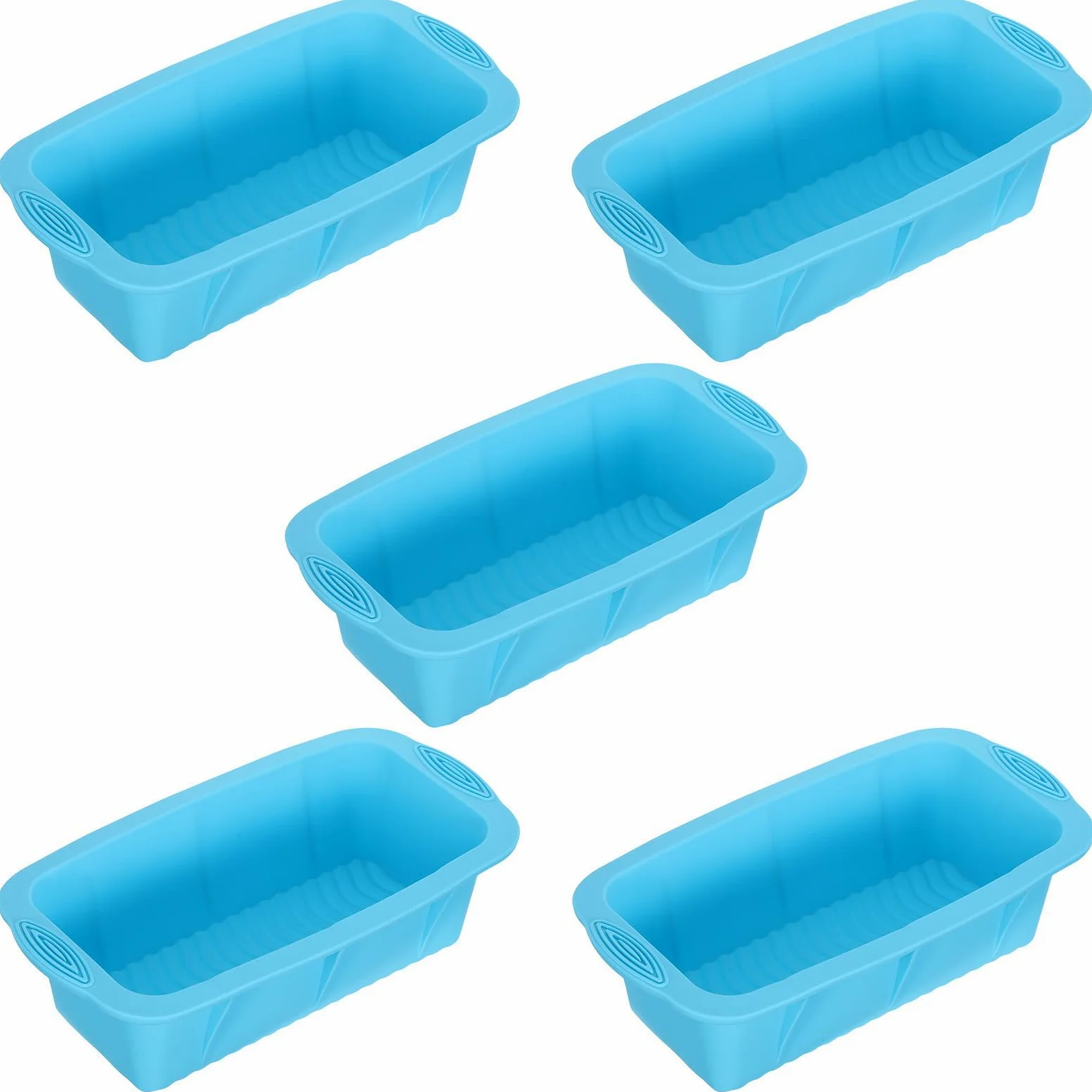 Molde para Barra de Hielo de Silicona Reutilizable, 5 Piezas | Extragrande para Baño de Hielo y Actividad de Verano, Apilable, Liberación Fácil, Grado Alimentario