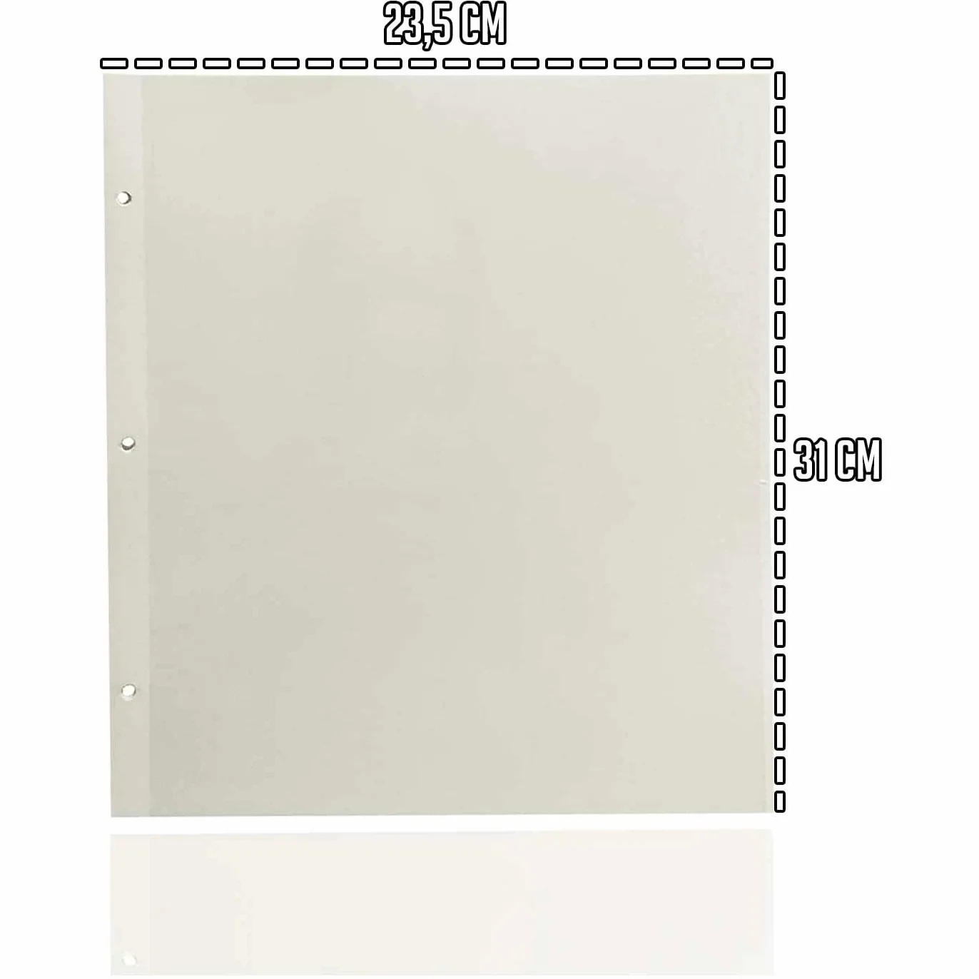 Tradineur - Pack de 2 Paquetes de 20 Hojas Adhesivas para álbum fotográfico - 23,5 x 31 cm - Ideal para Guardar Todas Tus Fotos e inmortaliza Momentos.
