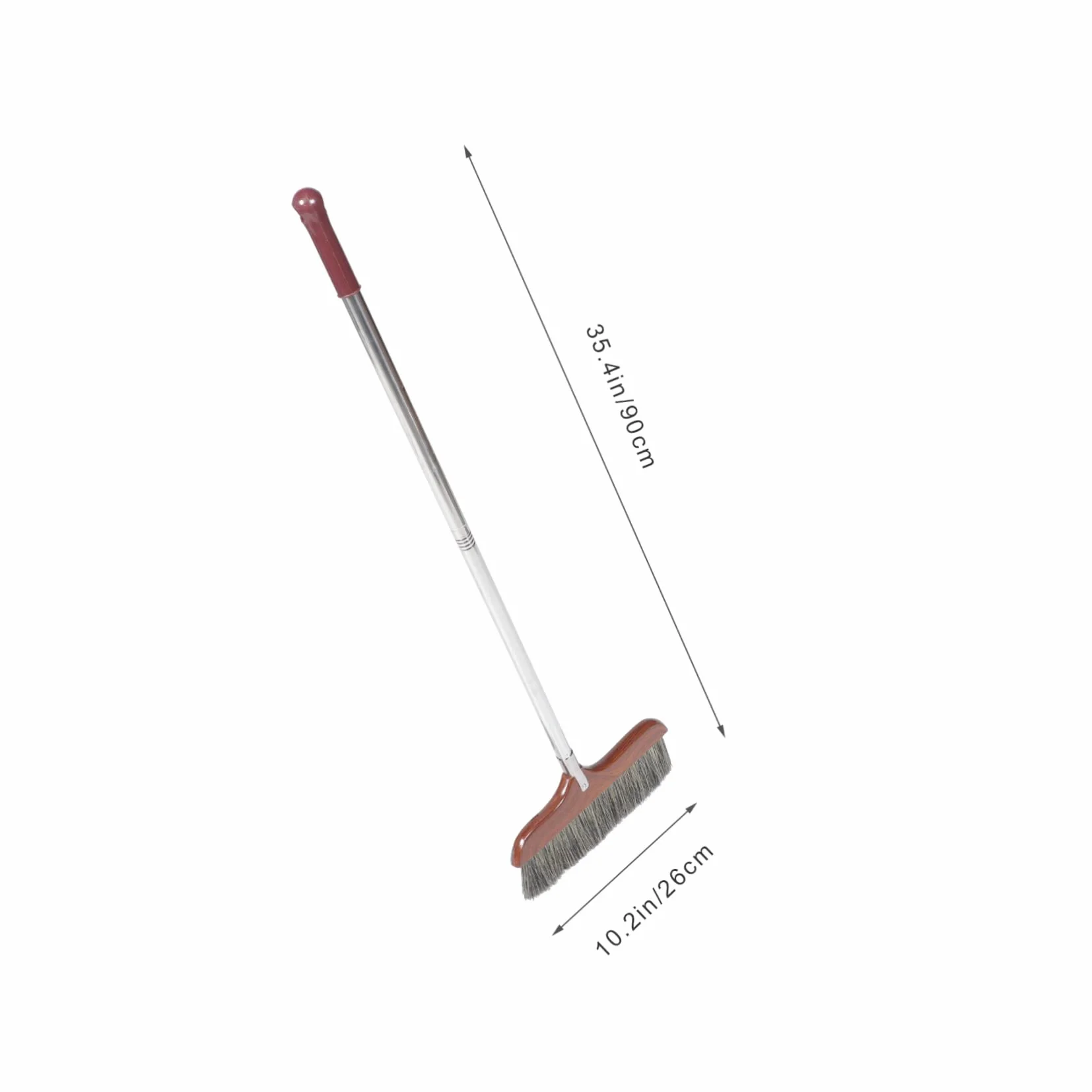 KOMBIUDA Escoba de empalme de madera para camping, escoba larga, escoba exterior, escoba para barrer interior, escoba telescópica, escoba de cocina, escoba de limpieza de suelos, escoba interior,