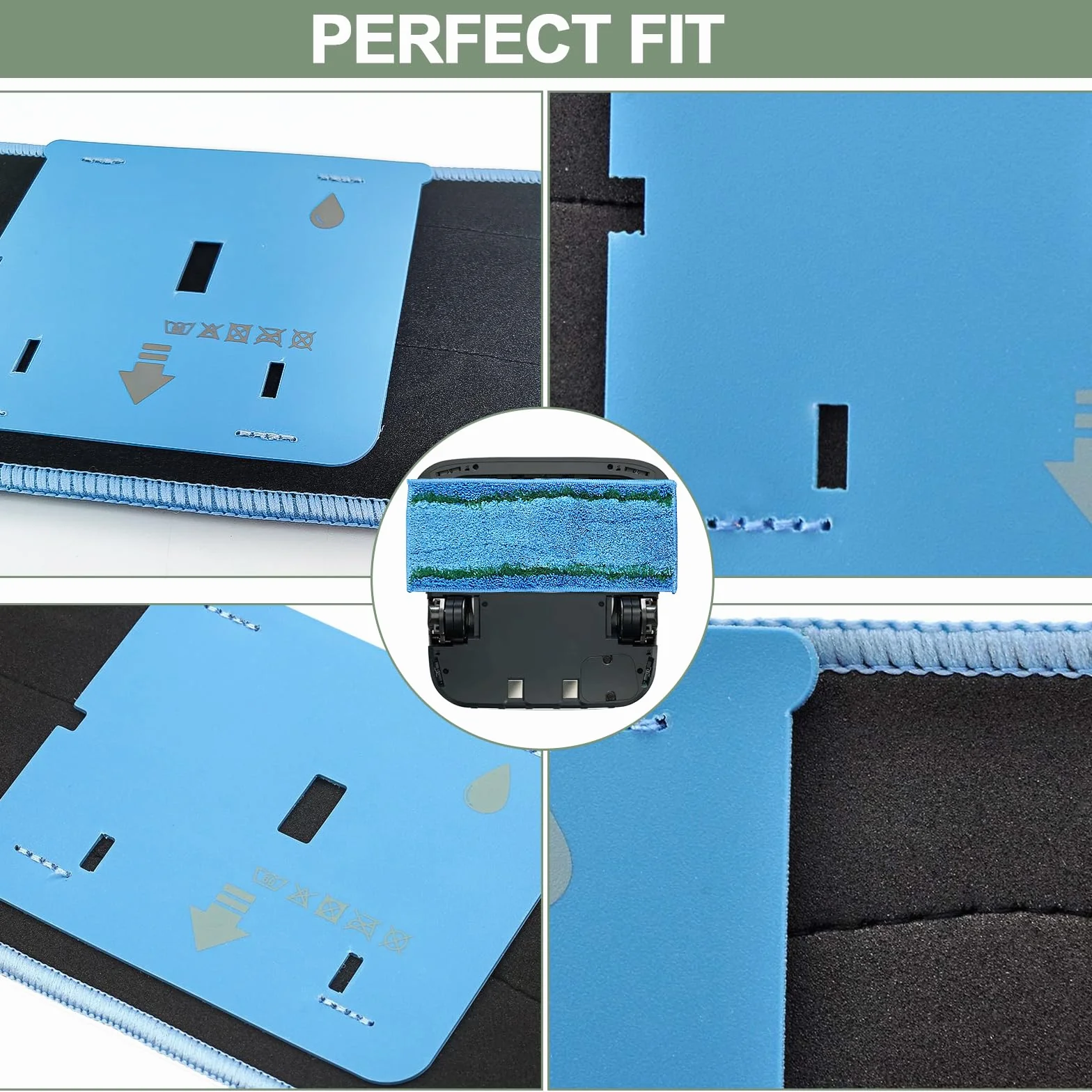 10 Piezas PañOs De Recambio Mopa Lavables para Braava Jet M6, Almohadillas De Mopa En Microfibre RéUtilisables, HúMedas Toallitas De Limpieza pour Diferentes Suelos