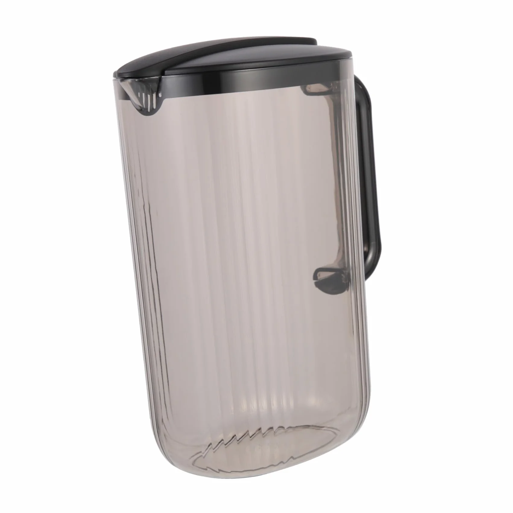 Jarra de Agua Fría de Plástico As 2200ml Negra para Hogar | Ligera y Portátil, Gran Capacidad, Apta para Leche y Té Floral, Uso en Hotel y Cocina