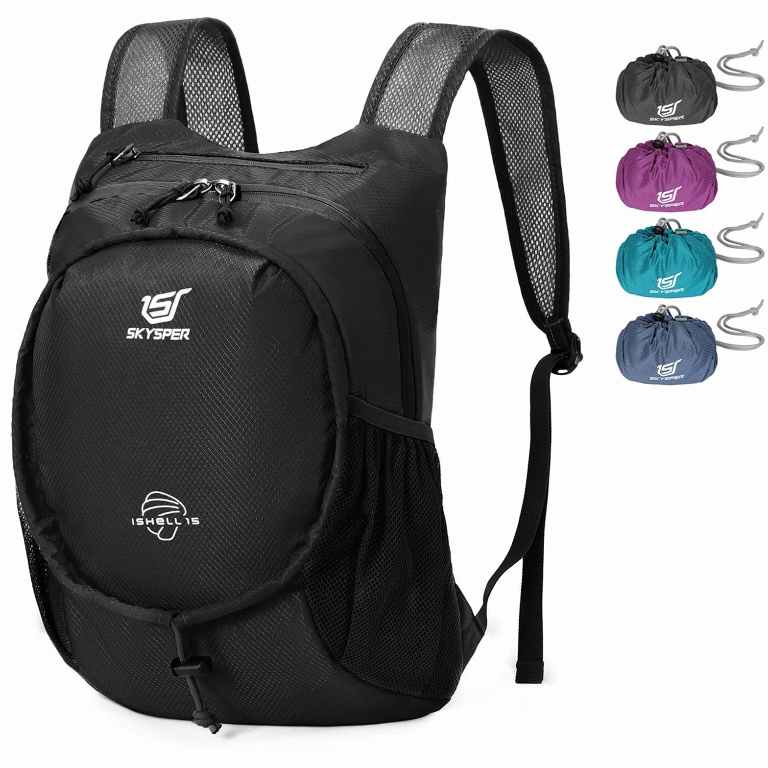 SKYSPER Mochila Plegable Ultraligera 15l Senderismo Hombre Mujer Viaje