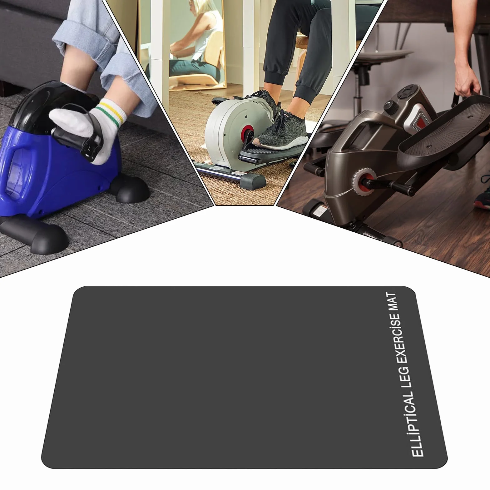 Estera de deslizamiento para sub-oficina elíptica, Ellipse Leg Ejercitador Estera de Deslizamiento, Equipo de Ejercicio | Fitness para una suboficina Ejercicio Pedal de pie y pierna Colpo