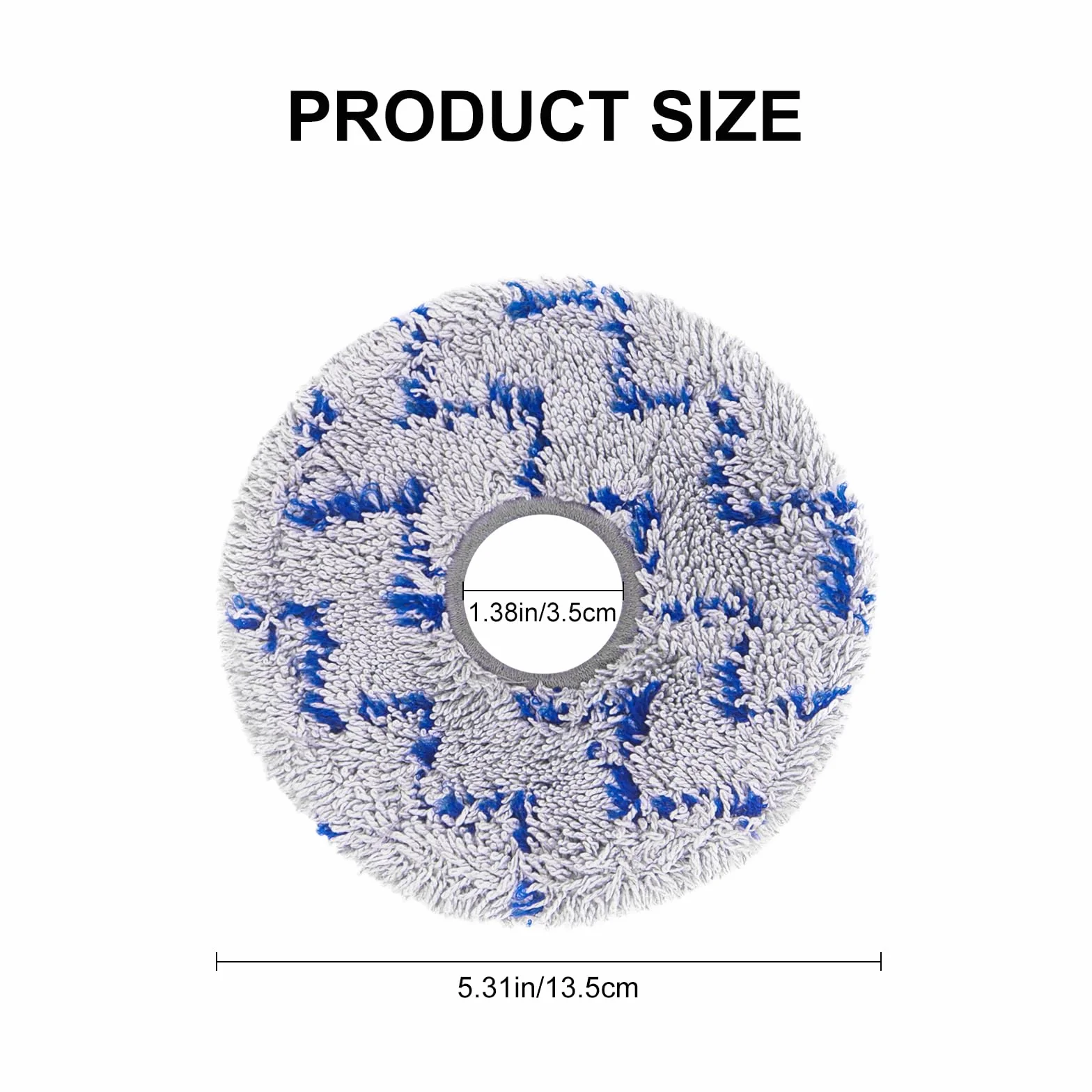 4 Piezas Repuesto de paño de microfibra Compatible with ECOVACS DEEBOT X1 OMNI TURBO Robot Aspirador