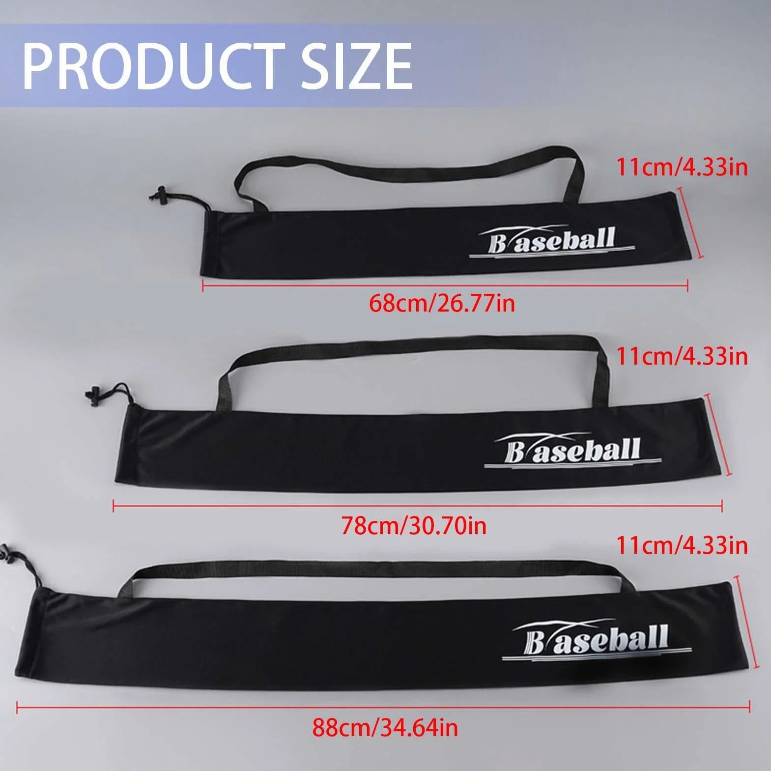 Bolsas de murciélago para béisbol portátil plegable negra de hombro gruesa