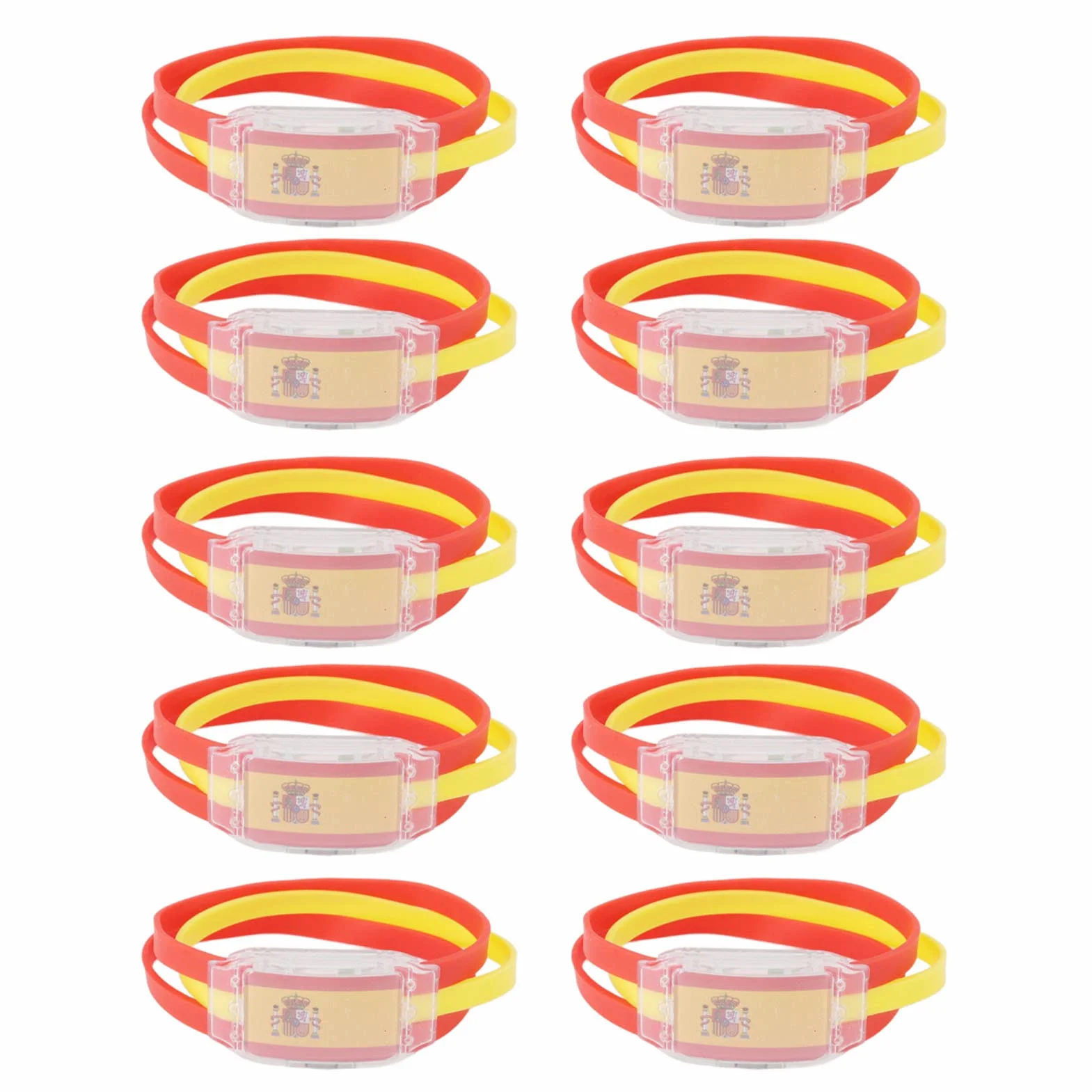 Pulsera con Brillo de Bandera Nacional, Pulsera Conmemorativa de Partido de Fútbol Multifunción Cómoda para Fanáticos del Juego de Fútbol