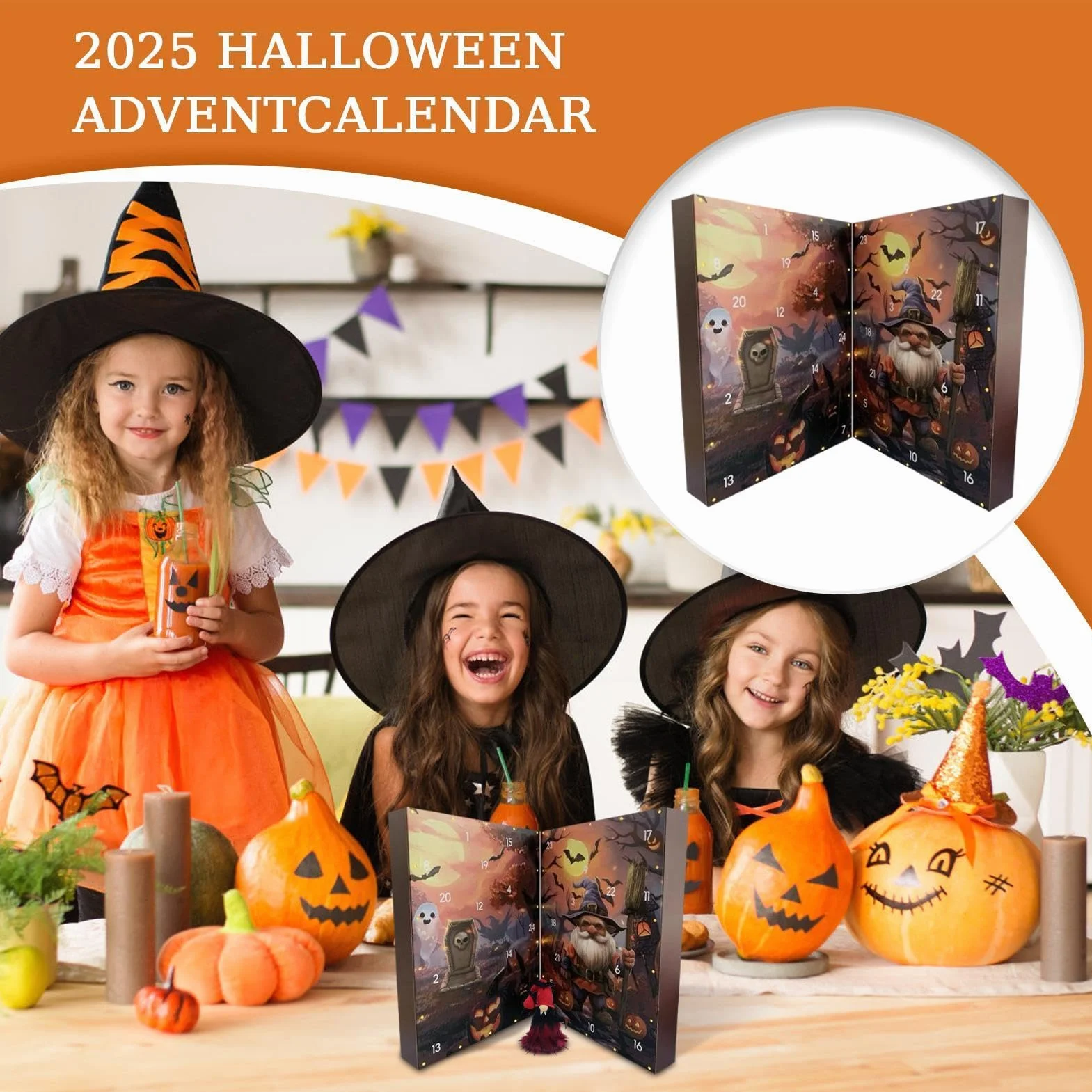 Calendario Cuenta Atrás Halloween 24 Días Figuras Coleccionables De Y | Decoración De Estante Juguetes Góticos Niños Para Adultos Y Niños Entrada Repisa Armario Vitrina