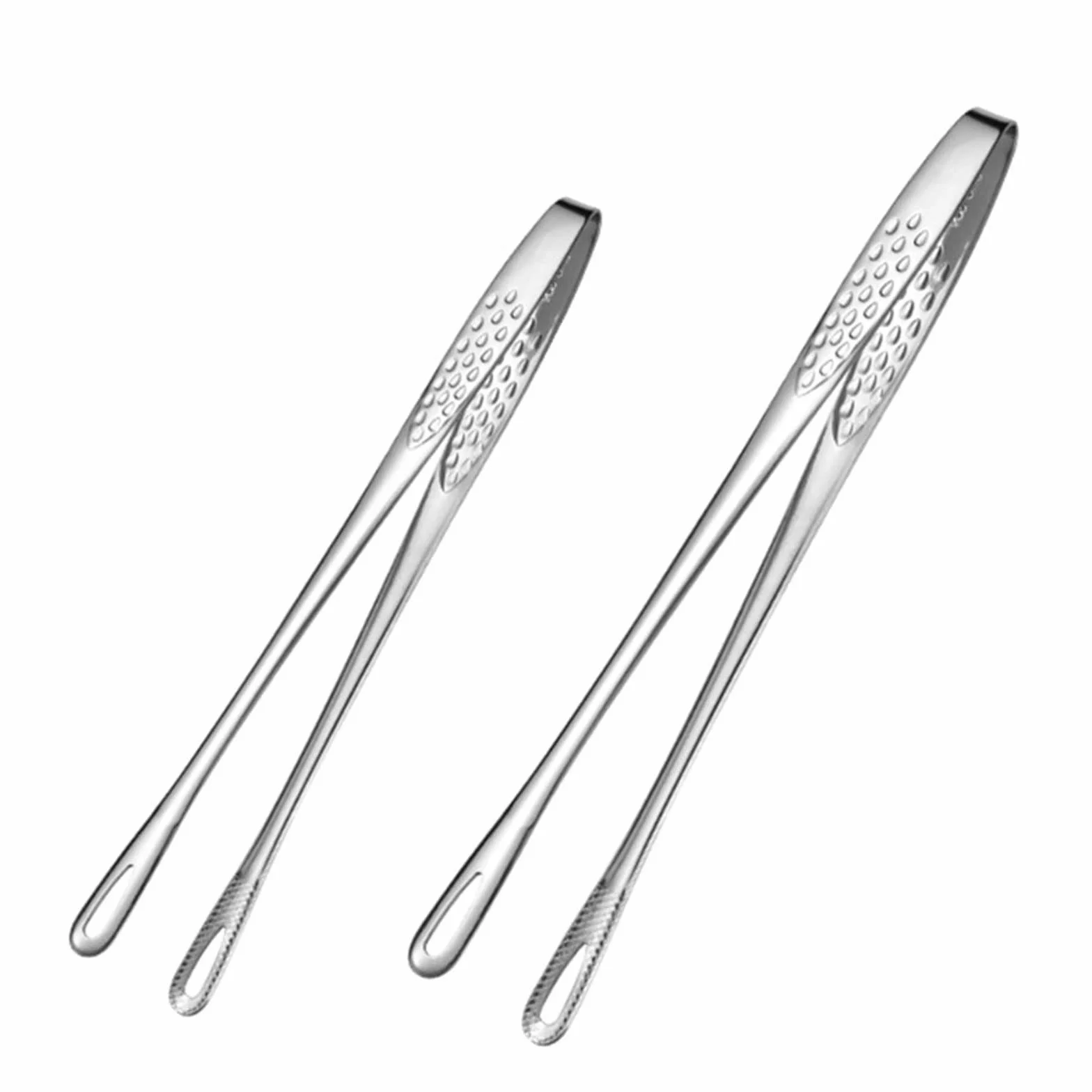 Pinzas de Cocina, Pinzas de Acero Inoxidable para Barbacoa, Pinzas extralargas, Pinzas para Alimentos, Pinza para Servir Pan, Pinza para repostería (pequeña)