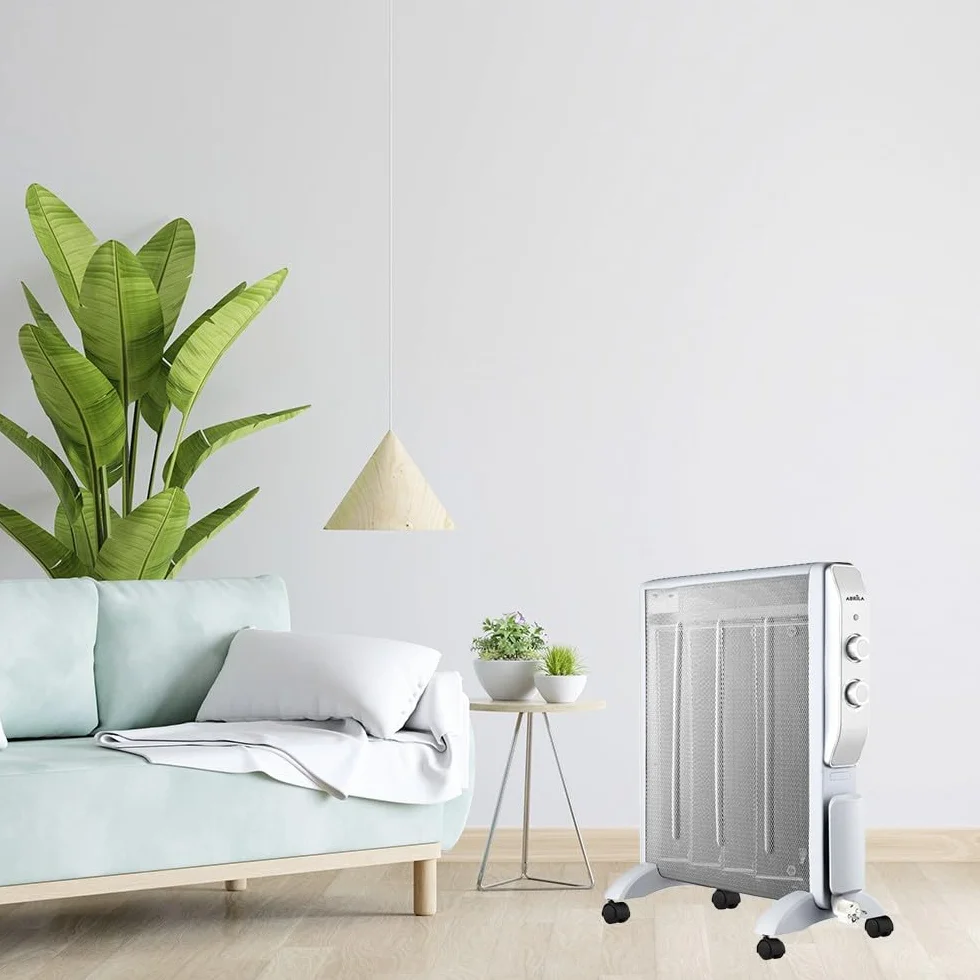 Akunadecor - Radiador De Mica Modelo Abrigo 2000w 4elementos Blanco