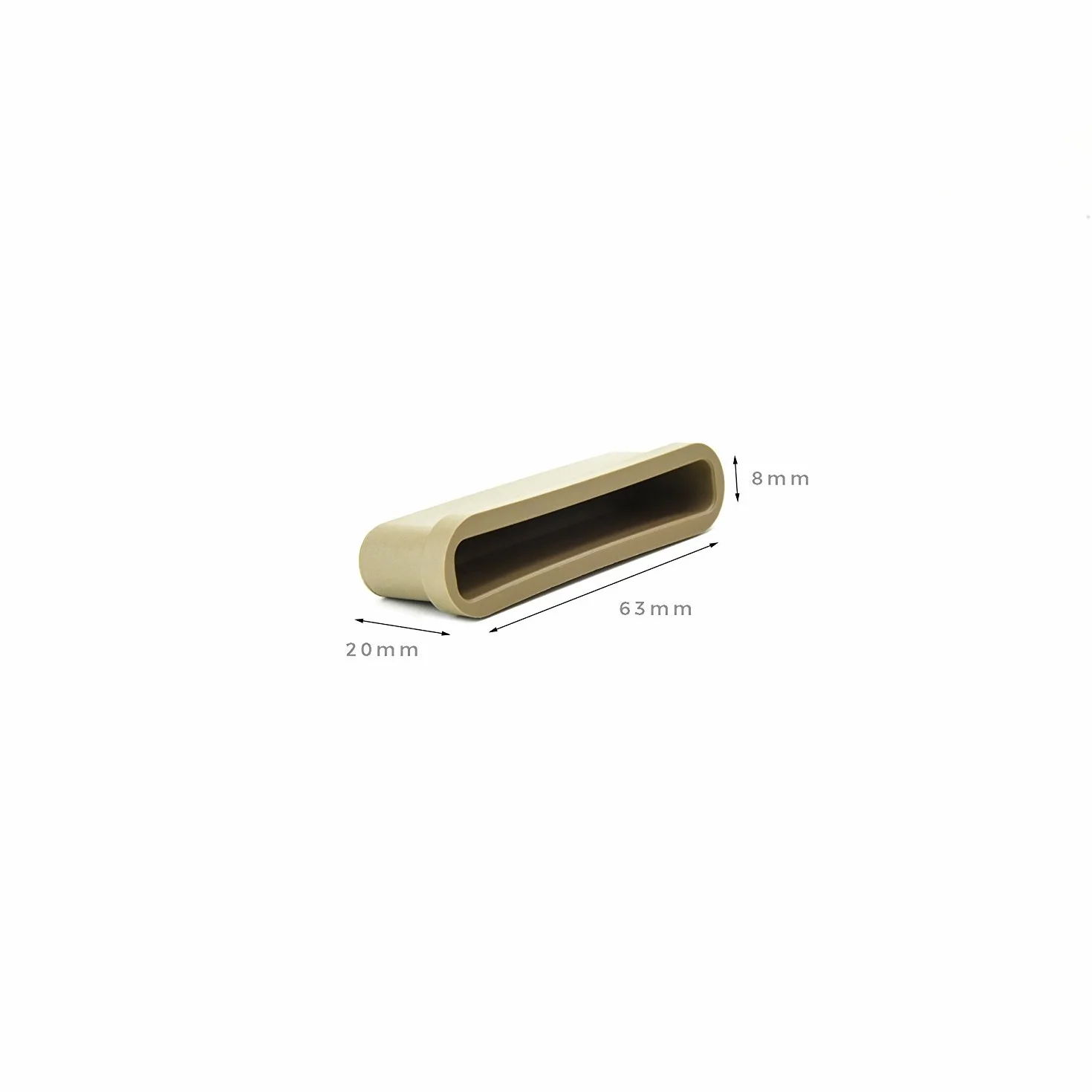 Ranuras de 63 mm, para las tablas del somier de una cama, para marcos de metal, paquete de 10