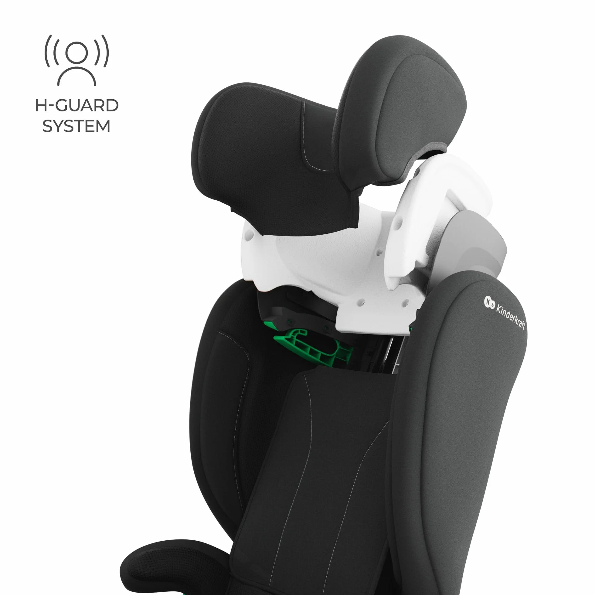 Kinderkraft JUNIOR FIX 2 PRO silla de coche 100-150 cm ISOFIX Negro