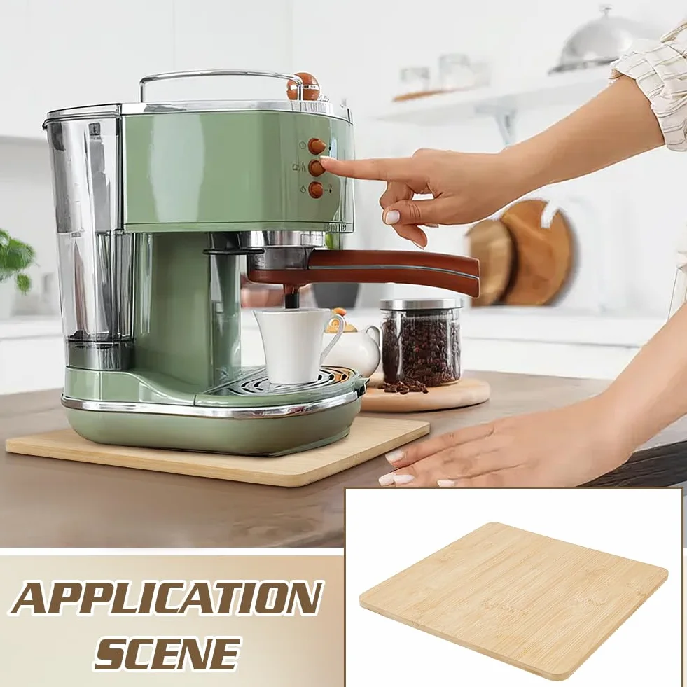 PH PandaHall Bandeja deslizante para máquina de café, bandeja para electrodomésticos de cocina con almohadillas de silicona antideslizantes para encimera de cocina y organización de cafetería, 32 x