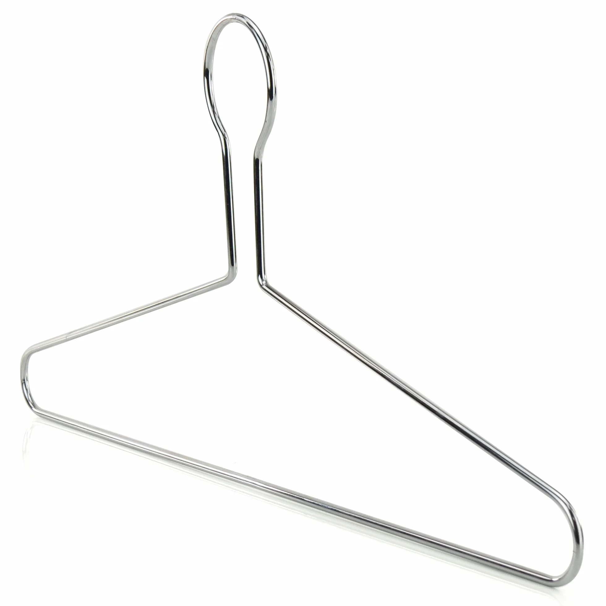 Hangerworld 10 Perchas 43cm Metal Extra Fuerte con Gancho de Seguridad para Hotel y Perchero Burro