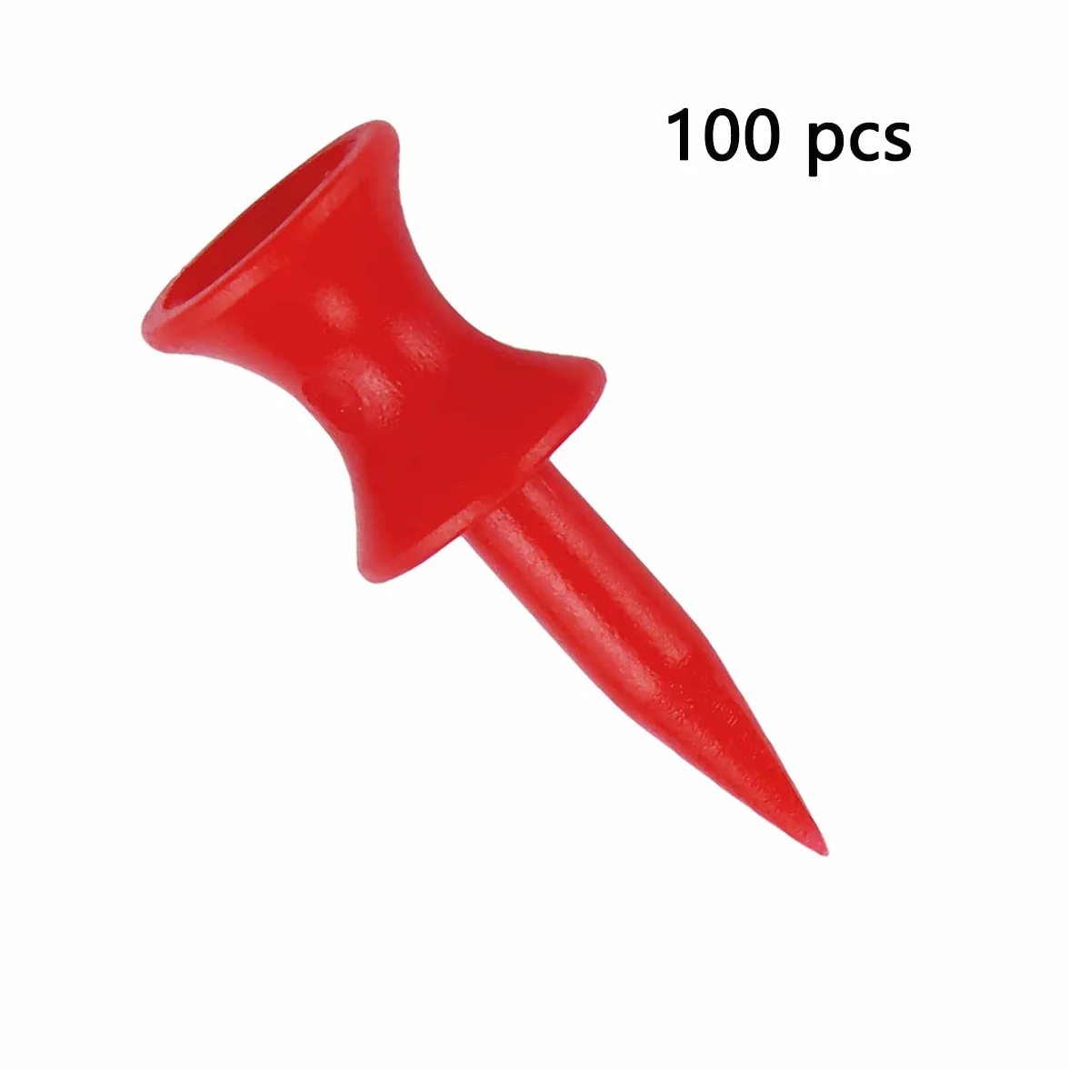 Tee de Golf Plástico 100 Piezas Rojo 32mm