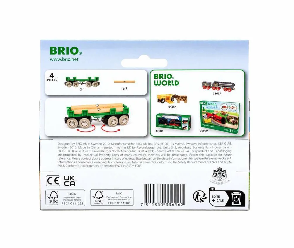 BRIO - Vagón Porta Troncos (33696)
