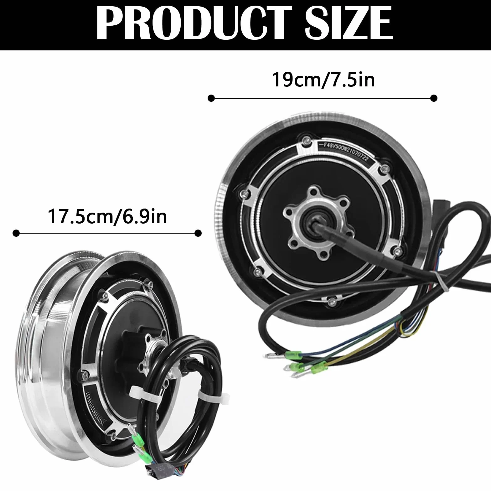 Motor de Cubo de Rueda 10 Pulgadas 48V 500W para Patinete Eléctrico Kugoo M4/M4 Pro