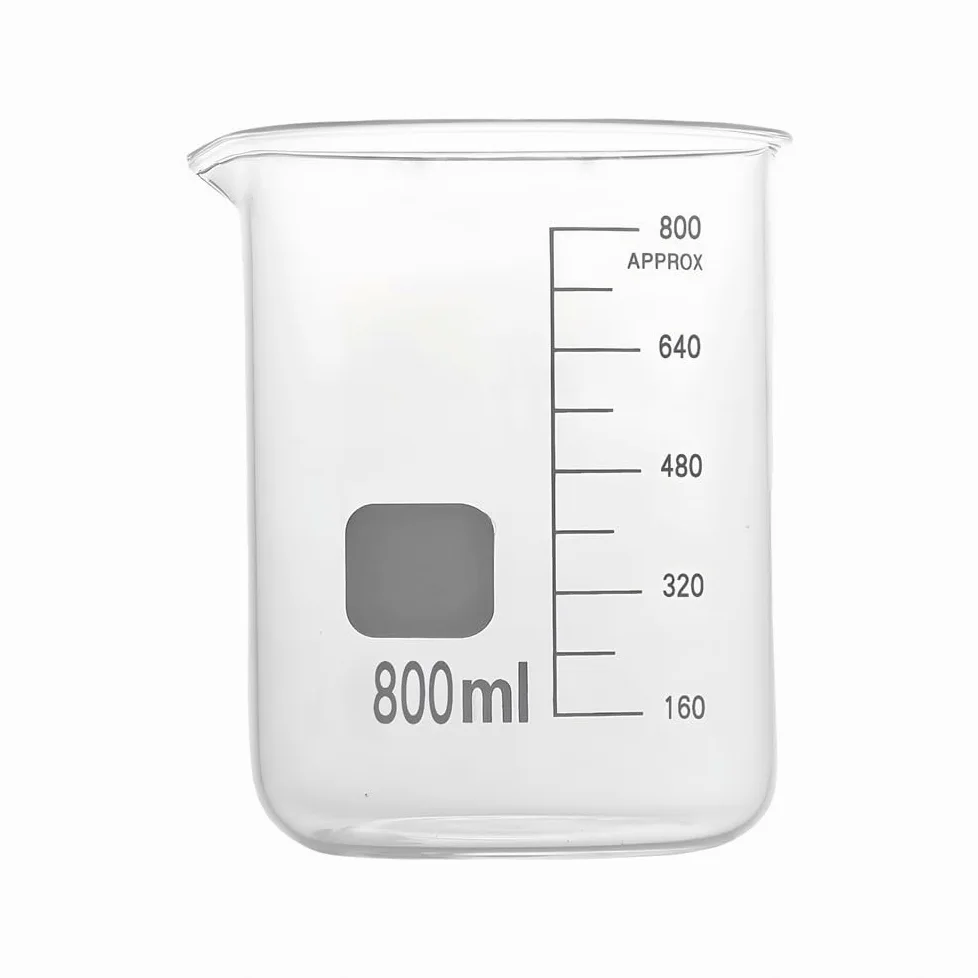 Juego de Vasos medidores Profesionales de Vidrio de borosilicato, Ideales para la Cocina (Juego de 14)