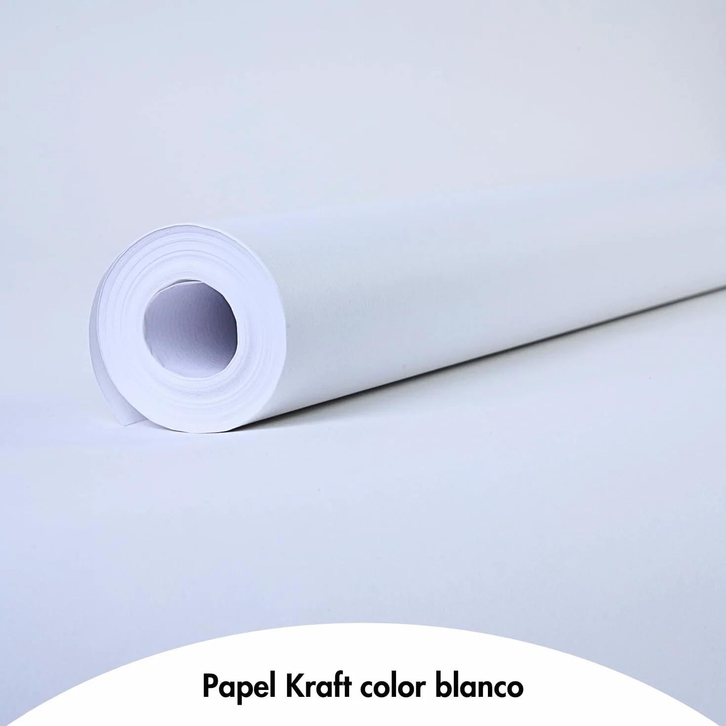 Dohe - Rollo de Papel Kraft Blanco 100 cm x 25 metros - 60 g/m², ECO: Papel 100% Reciclado, Embalaje y Envíos - Material de oficina