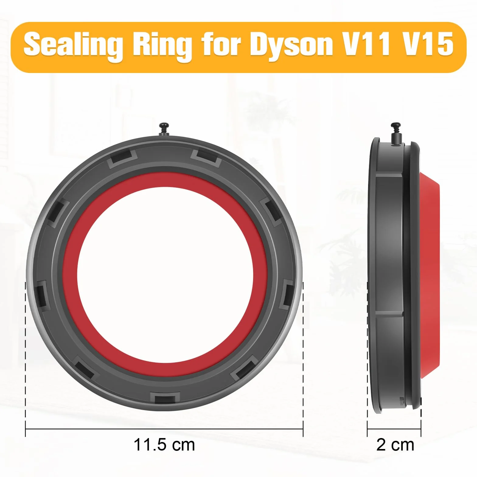 V11 Anillo de Sellado Fijo de Cubo de Polvo para Dyson V11 V15 Recambios Cubo Piezas de repuestos Partes de reparación SV14 SV17 SV15 SV22 SV28 aspiradora Accesorios Destornillador