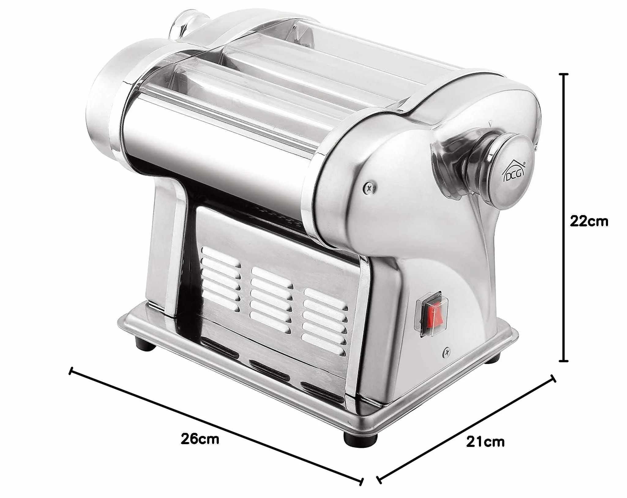 DCG PM1650 - Máquina eléctrica para pasta de espaguetis, cortadores, escamas