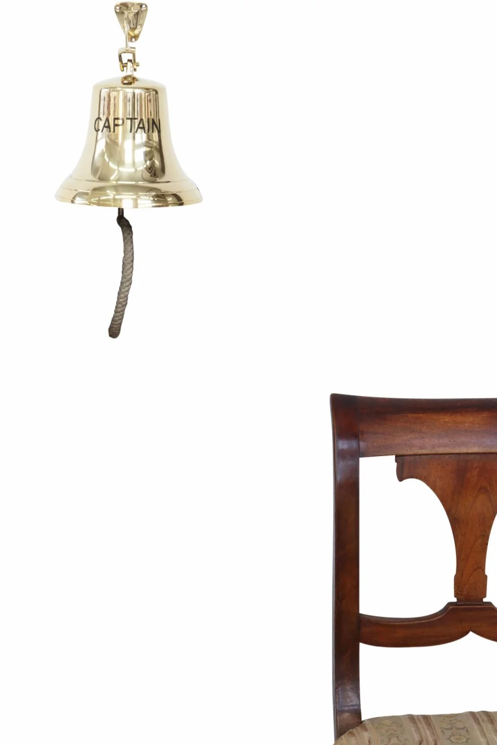 aubaho Campana del Barco 24cm Captain maritimo latón Estilo Antiguo