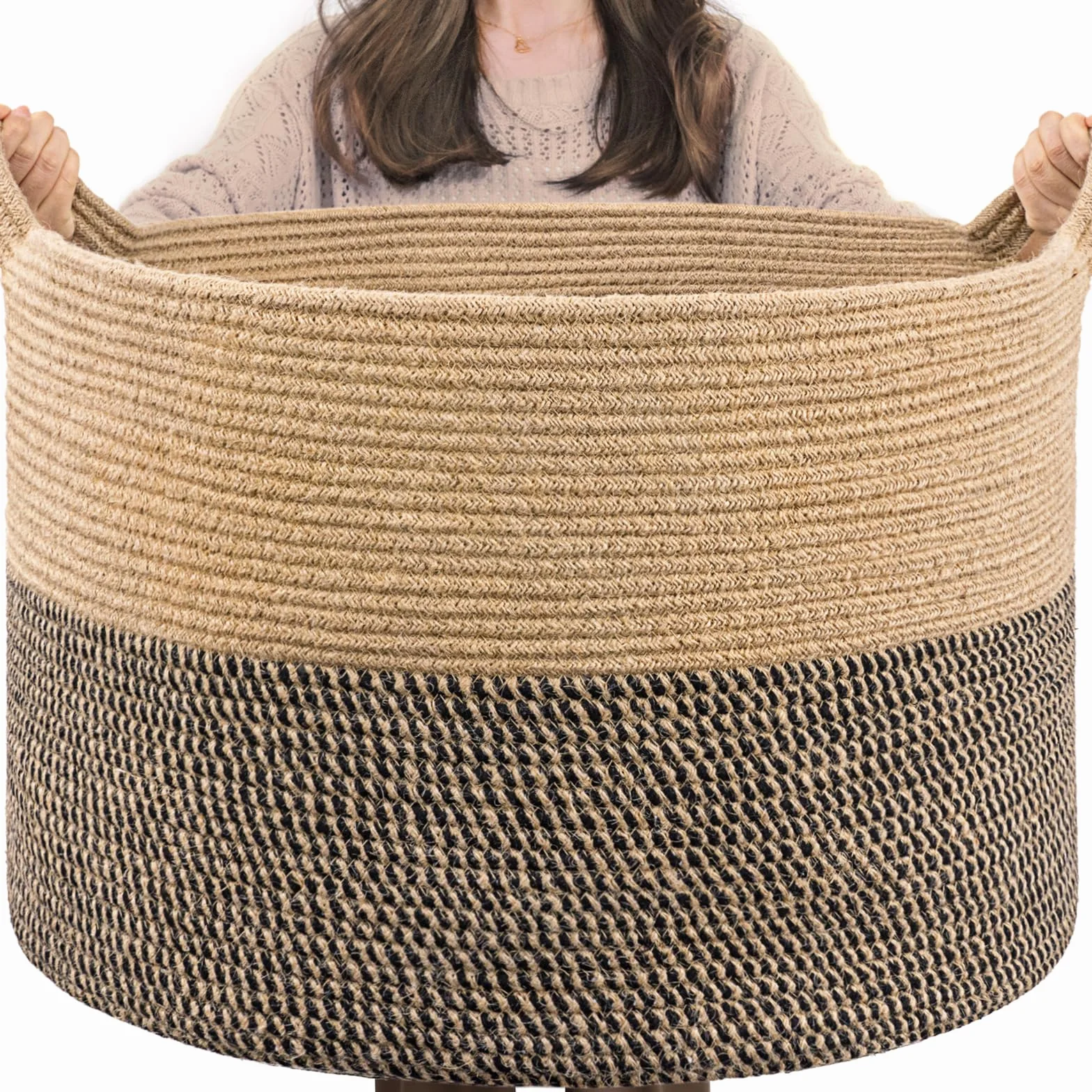 TIMEYARD Cesta de almacenamiento grande 55x35 para niños ropa mantas juguetes