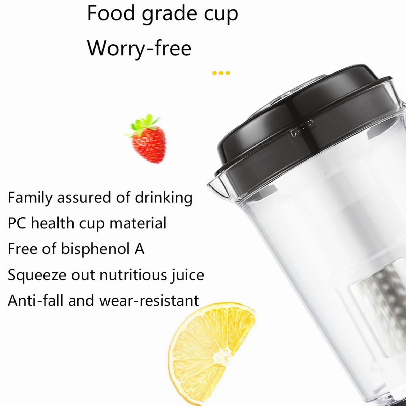 Mezclador Blender Smoothie Batidora Smoothie Con Cuchillas De Acero Inoxidable 3 Velocidades Power Grinde Picadora Trituradora De Hielo Contenedor Tritan Mezclador De Alto Rendimiento 32,000 Rpm 220W