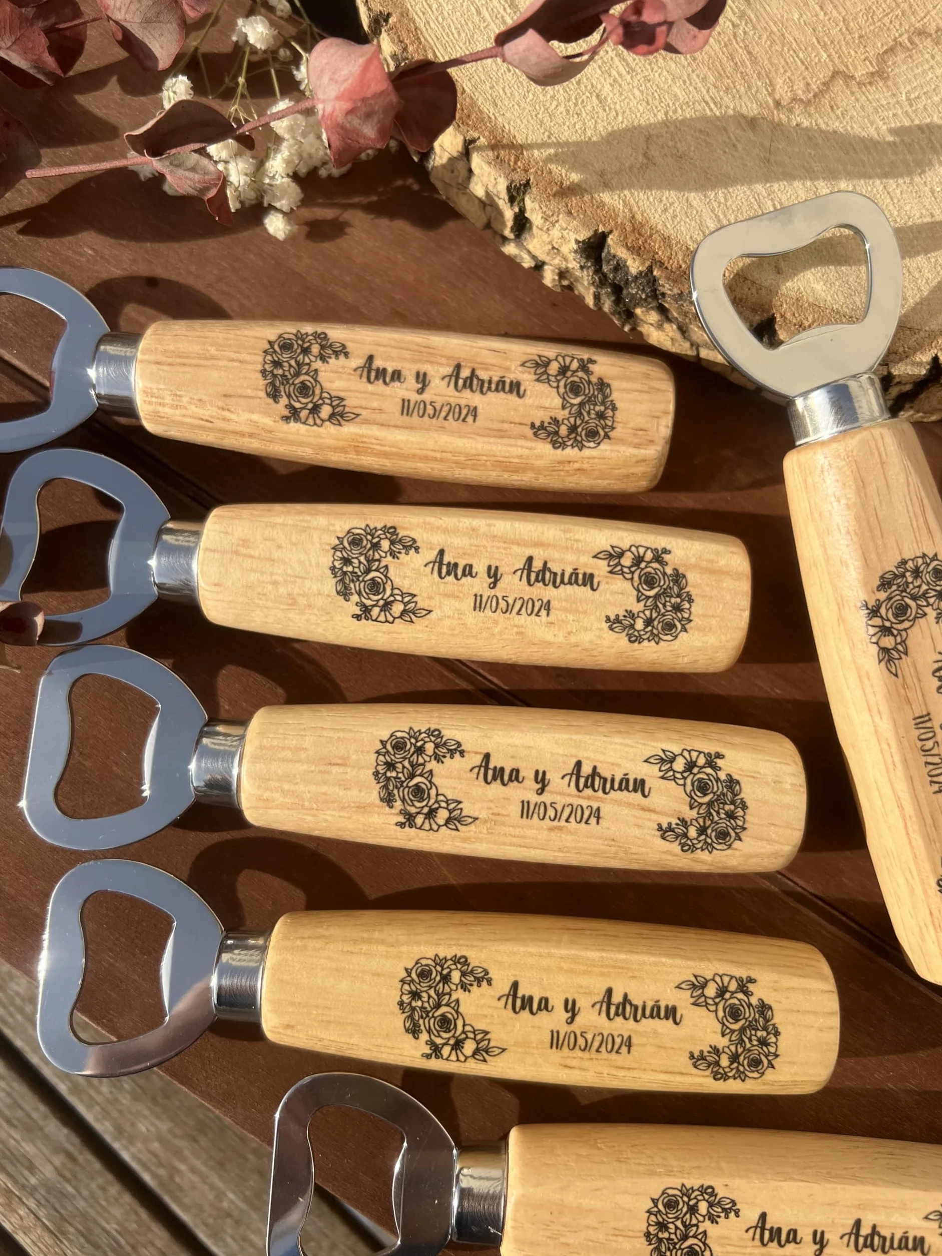 Abrebotellas clásico personalizado con nombre o logotipo, imanes personalizados, regalo original