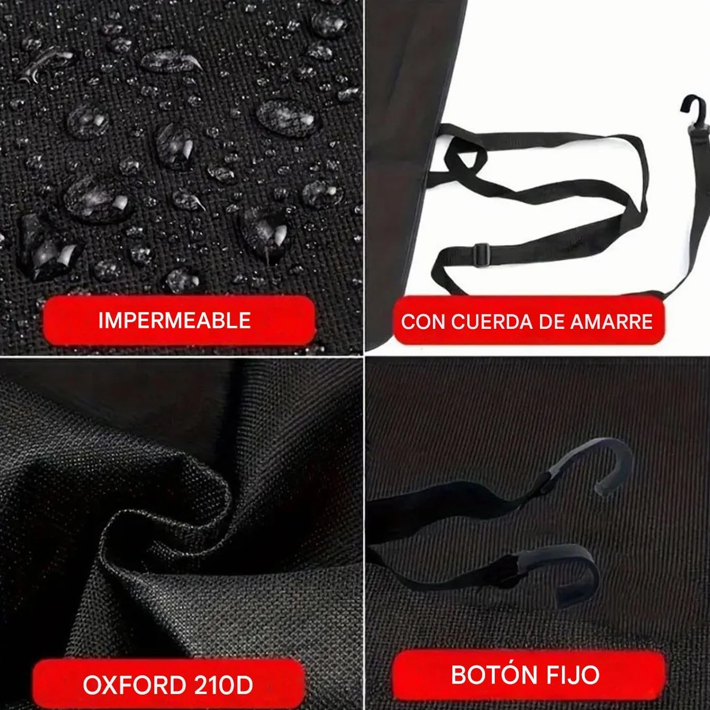 Toldo Impermeable para Puerta Trasera de Furgoneta para Acampada Picnic Exteriores