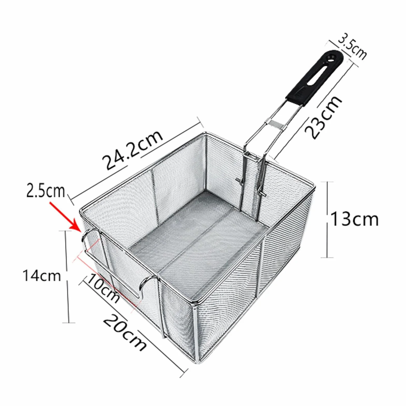 Cesta para Freír, Utensilio de Cocina, Cesta para Servir Barbacoa Y