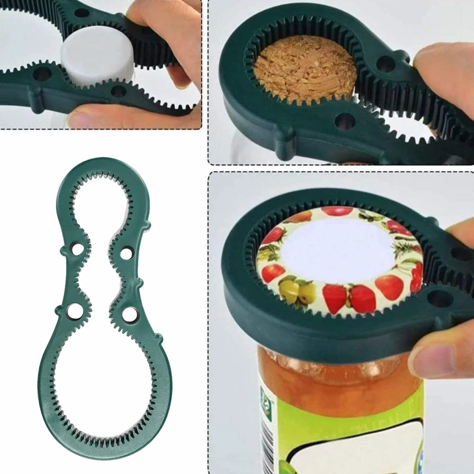 Abrelatas eléctrico de un solo toque, con borde liso, automático, apto para alimentos y funciona con pilas, regalo de cocina para artritis y personas mayores