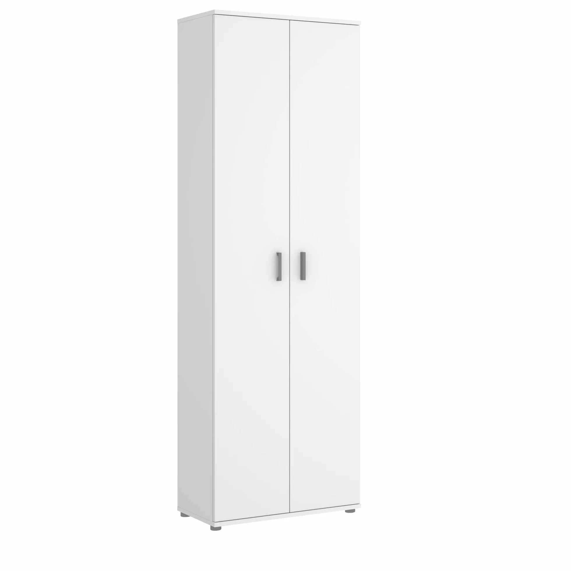 DEKIT GRUPO RIMOBEL Armario Multiusos 6 estantes, Madera de ingeniería, Blanco, 61x190x35cm
