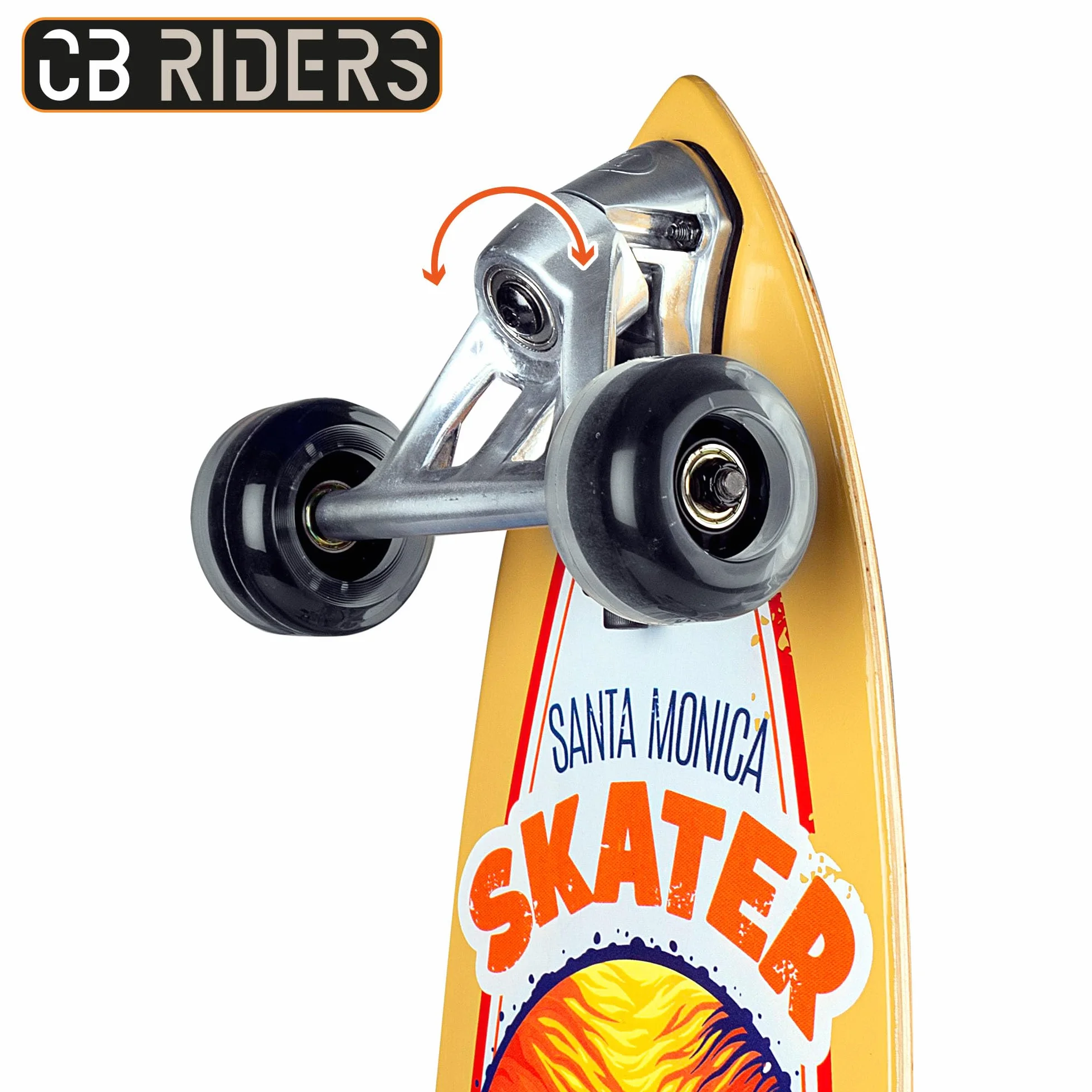 COLORBABY CB Riders Monopatín Skateboard Madera Eje Aluminio Antideslizante 4 Ruedas PU 100 kg Regalo 6 años