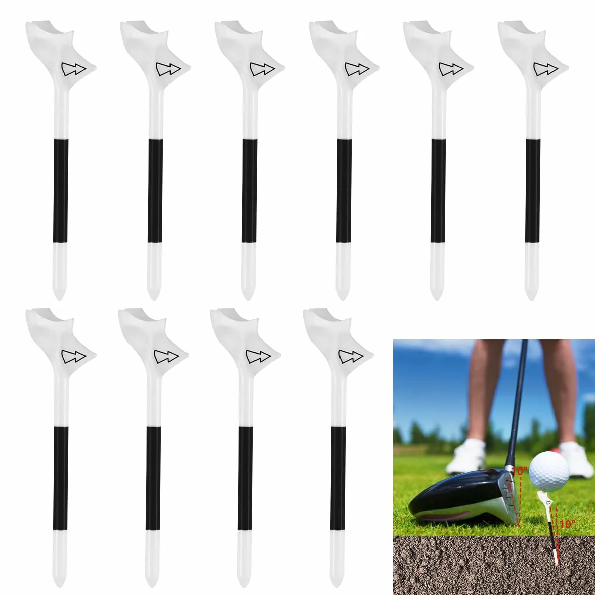 Tees de Golf 83mm Plástico para Entrenamiento de Práctica - 10 Piezas