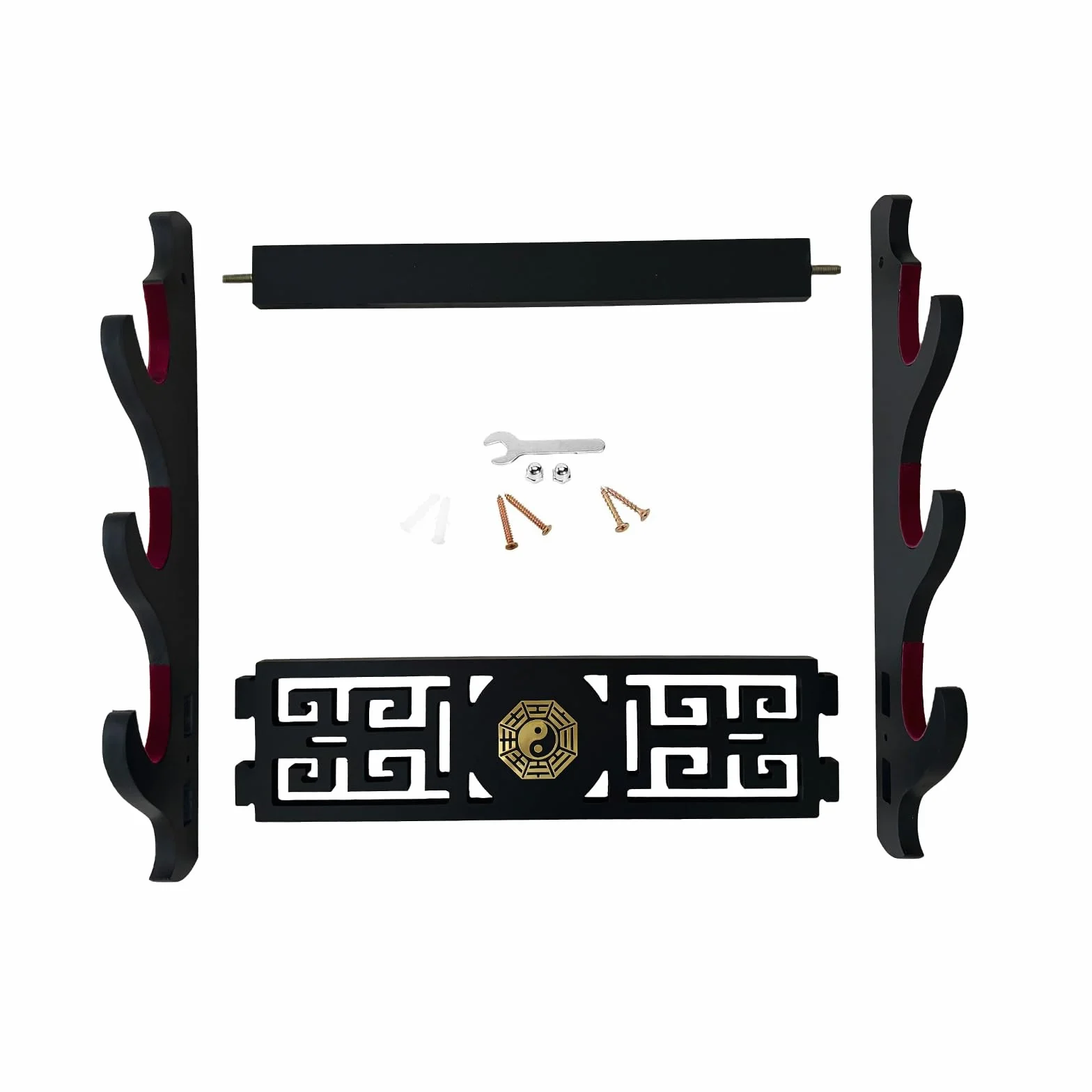 Sword Mount Wall Sword Holder Display Stand for Katana Wakizashi Samurai Swords 3 Tier