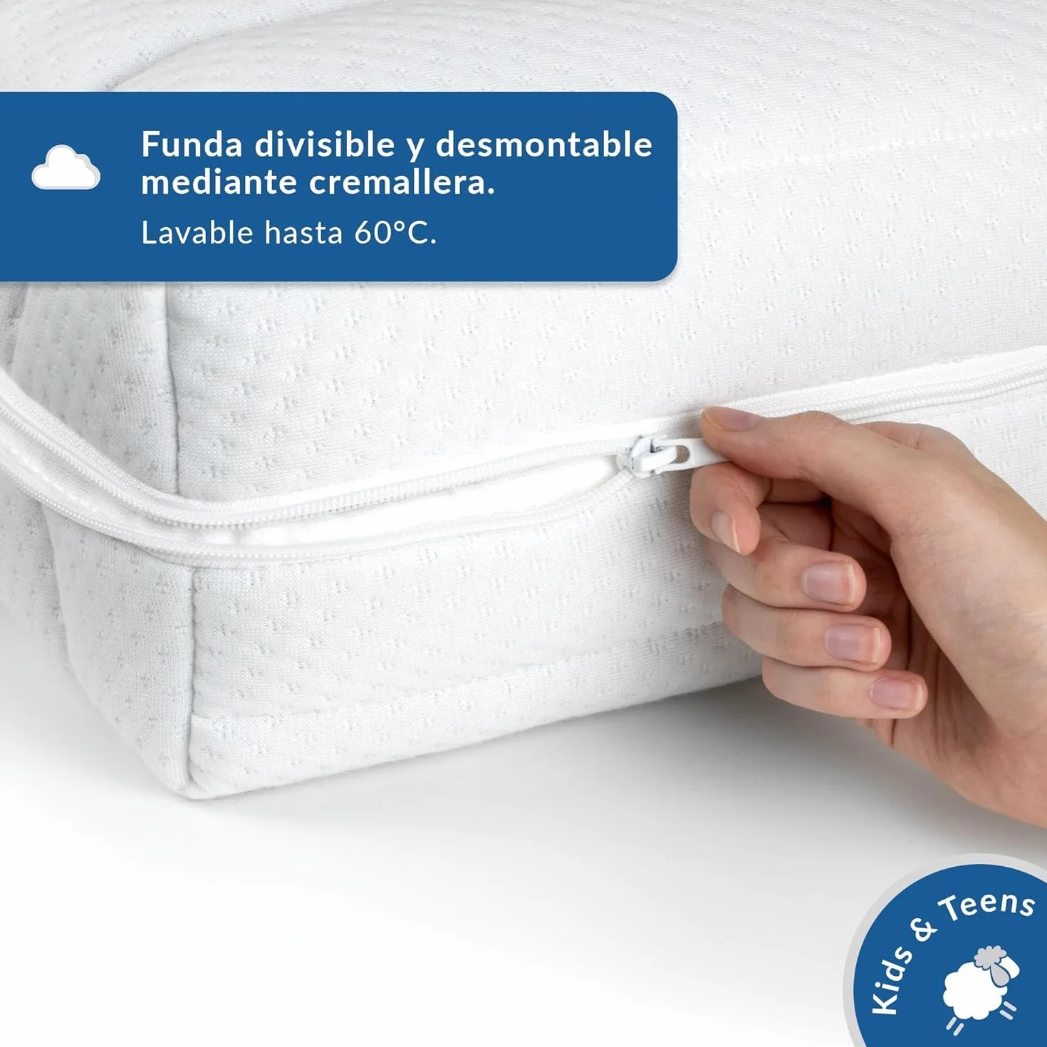 BMM Colchón Infantil Razze 100x200 cm, firmeza H2, colchón de Espuma fría Certificado Öko-Tex, colchón Juvenil para Todas Las Camas, Fabricado en Alemania.