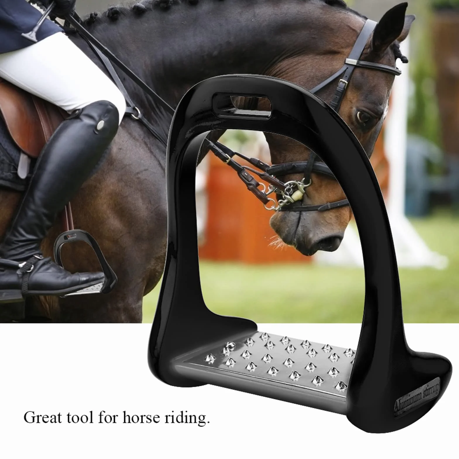 Estribos de Seguridad para Caballos de Aluminio Antideslizantes Acabado Elegante