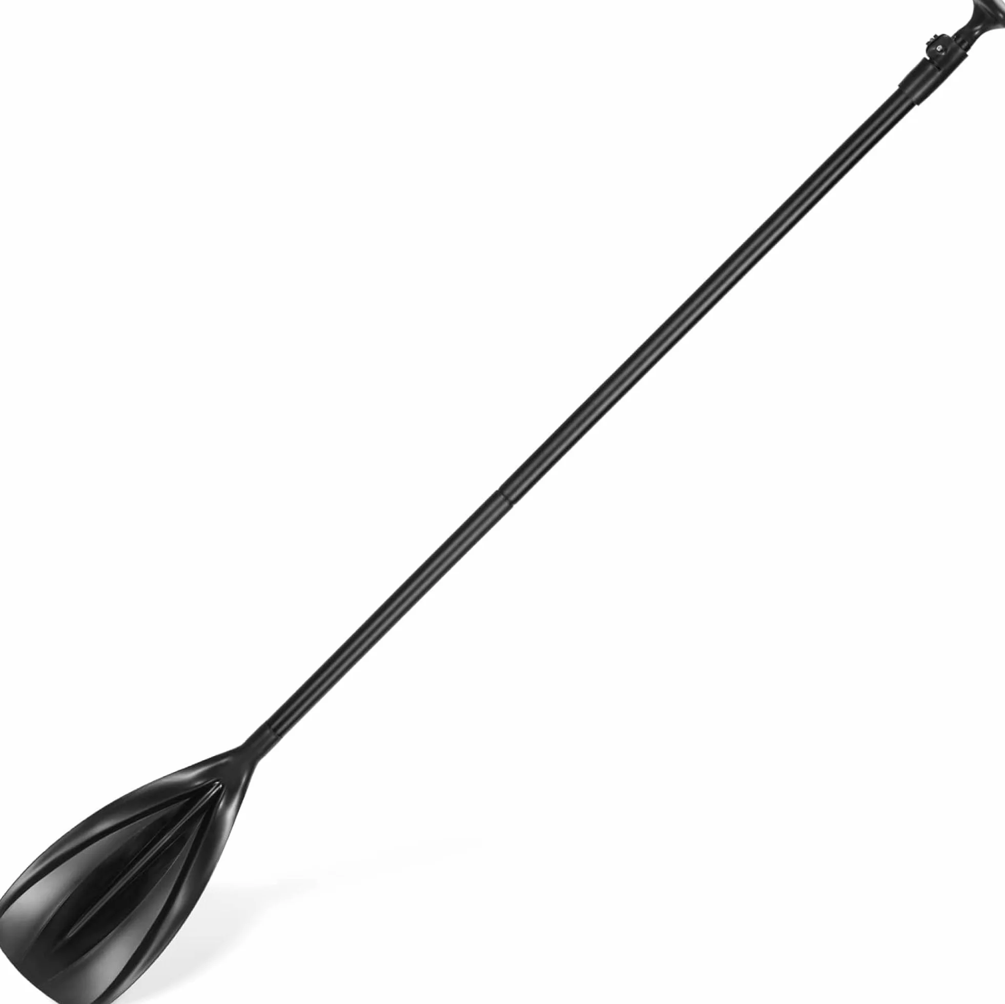 Navaris Remo para Kayak Telescópico - Pala para Bote Hinchable Deporte Acuático - Negro