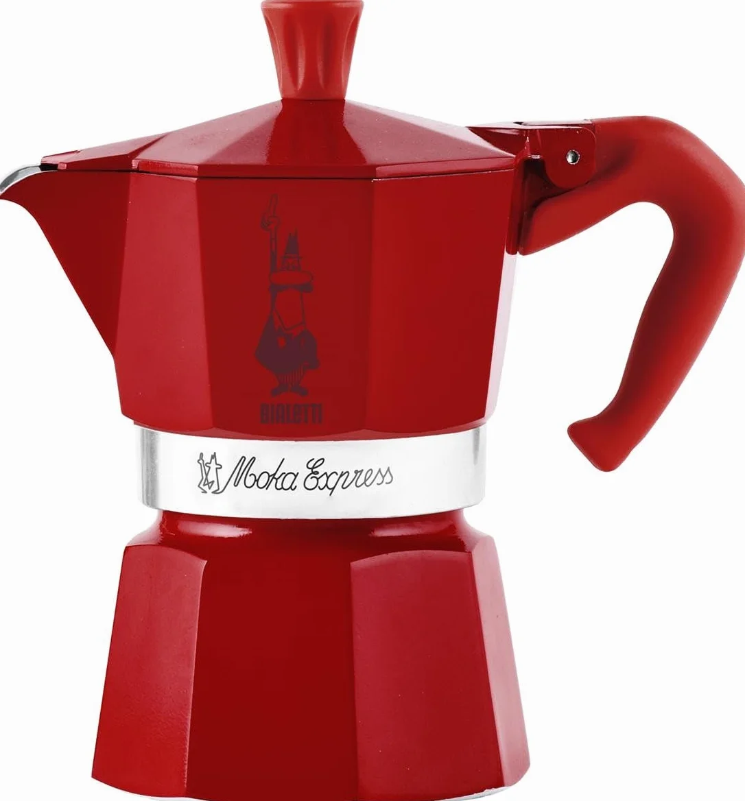Cafetera Italiana Bialetti Winter Wonderland Rojo Plateado Aluminio 3 Tazas - Marca: Bialetti - EAN: 8006363074520