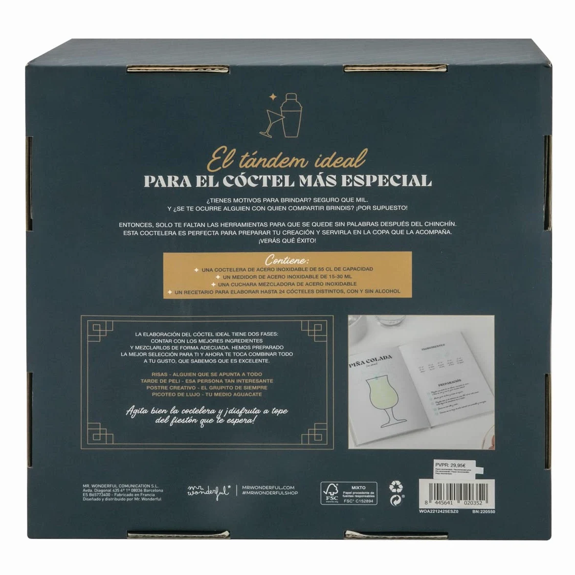 Mr. Wonderful - Kit de cóctel con muchas ganas de fiesta.