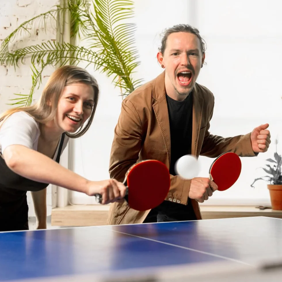 Mizikuu 50 Pelotas de Ping Pong Blancas Plástico Entrenamiento Lanzamiento Deportivo