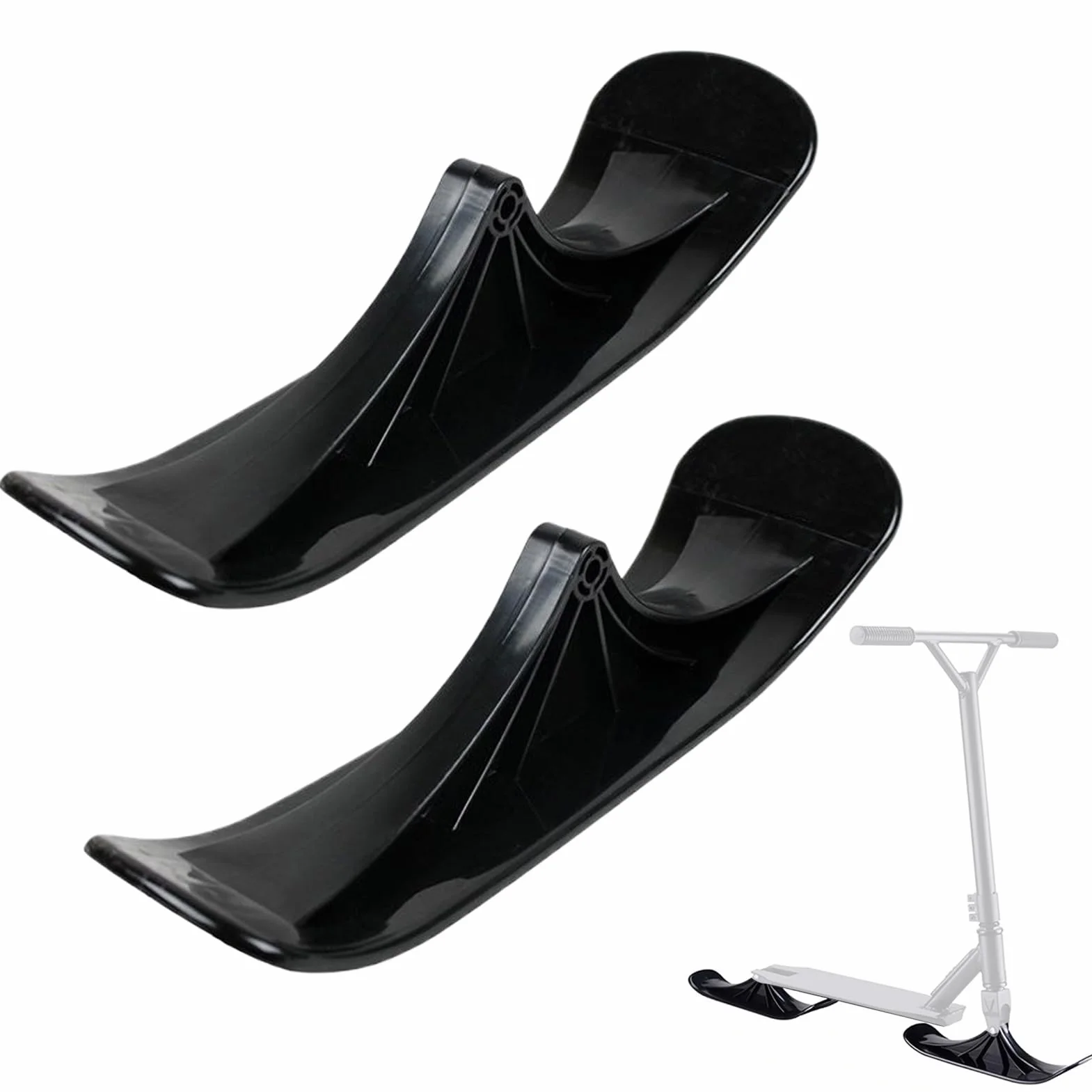 Kit de Conversión para Scooter de Nieve, 1 Par de Trineo para Deportes de Invierno - para Esquí, Skateboard, Hierba, Playa