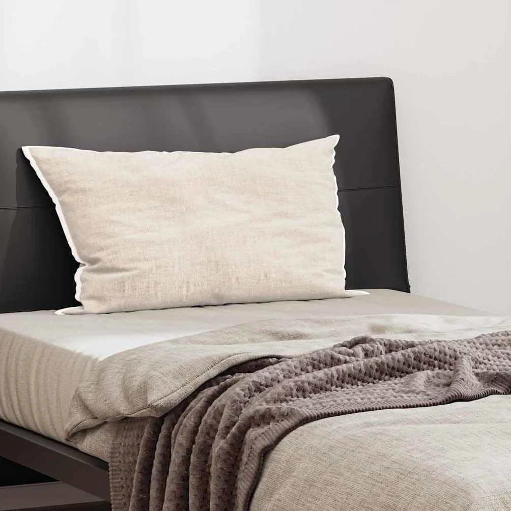 Almohada con cojín, color blanco, 40 x 80 cm, algodón, transpirable, lavable, para dormir de espalda, vientre y de lado, con relleno suave, acolchado ergonómico