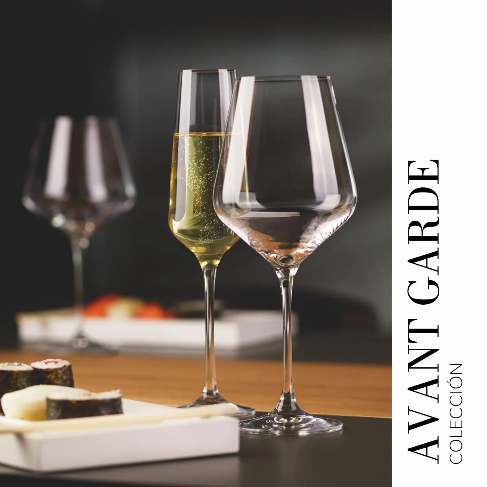 Krosno Copas de vino tinto | Juego de 6 | 550 ML | Colección Avant-Garde | Cristal sin plomo | Para casa, restaurantes & fiestas | Apto para lavavajillas | Cristal sin plomo, para restaurantes y fiestas, apto para lavavajillas