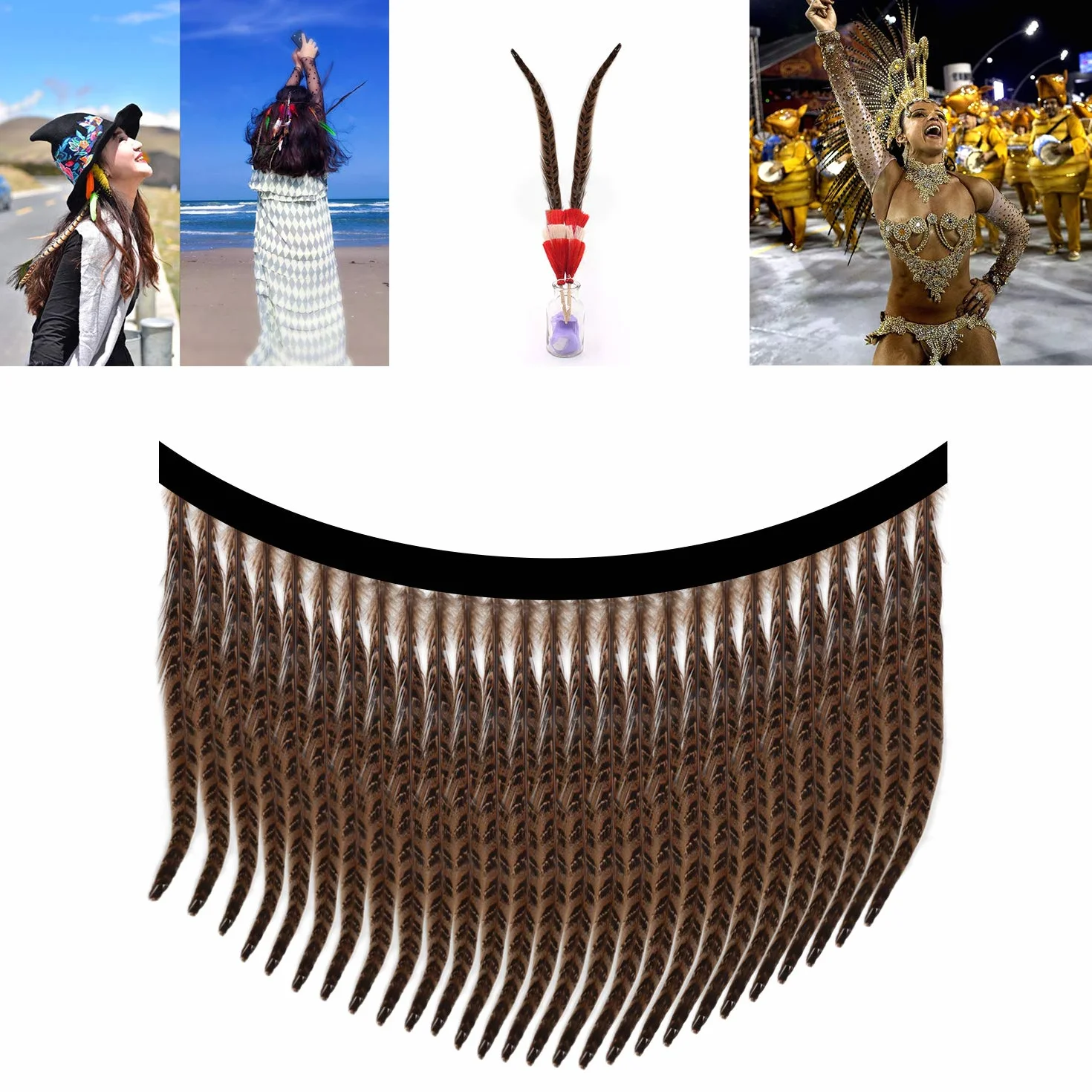 MWOOT plumas de cola de faisán naturales 20pcs 25-30cm decoración ara boda, fiestas de cumpleaños