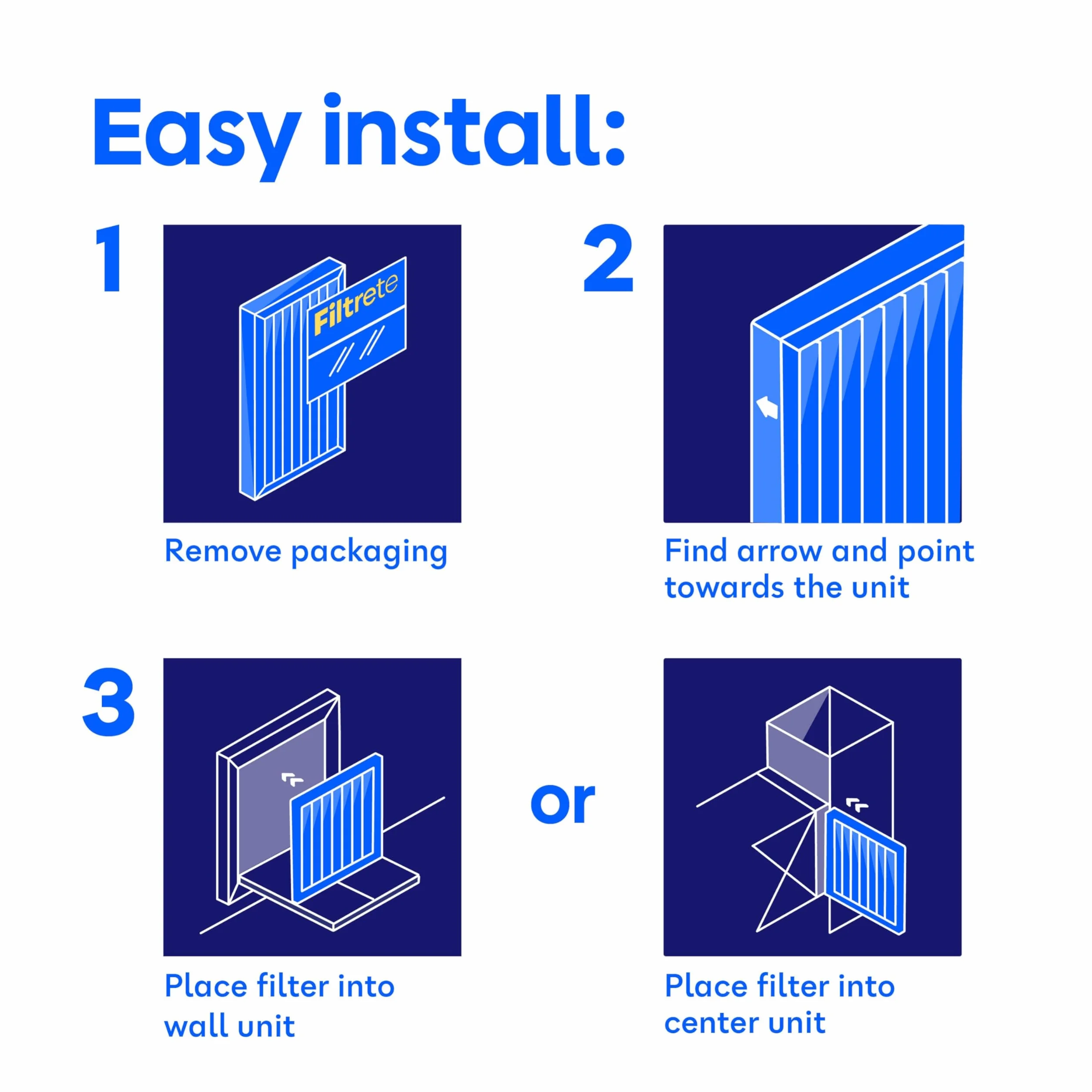 Filtrete Filtro de aire para horno de CA de 12 x 12 x 1 pulgadas, MERV 11, MPR 1000, defensa contra microalérgenos, filtro electrostático plisado de 3 meses de limpieza de aire de 1 pulgada, paquete