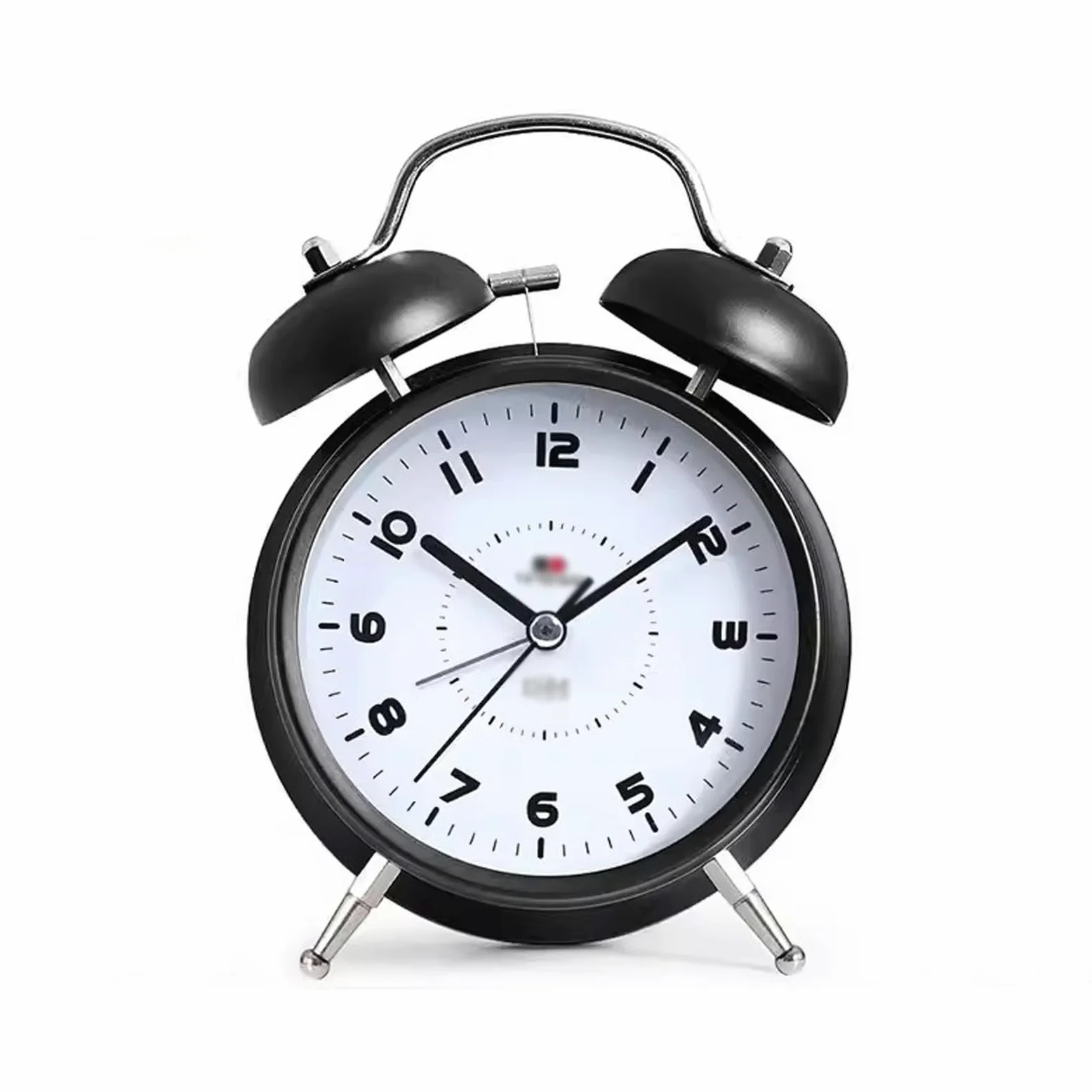 Despertador, Reloj de Escritorio pequeño 4 Pulgadas con luz Nocturna y Alarma(Black)
