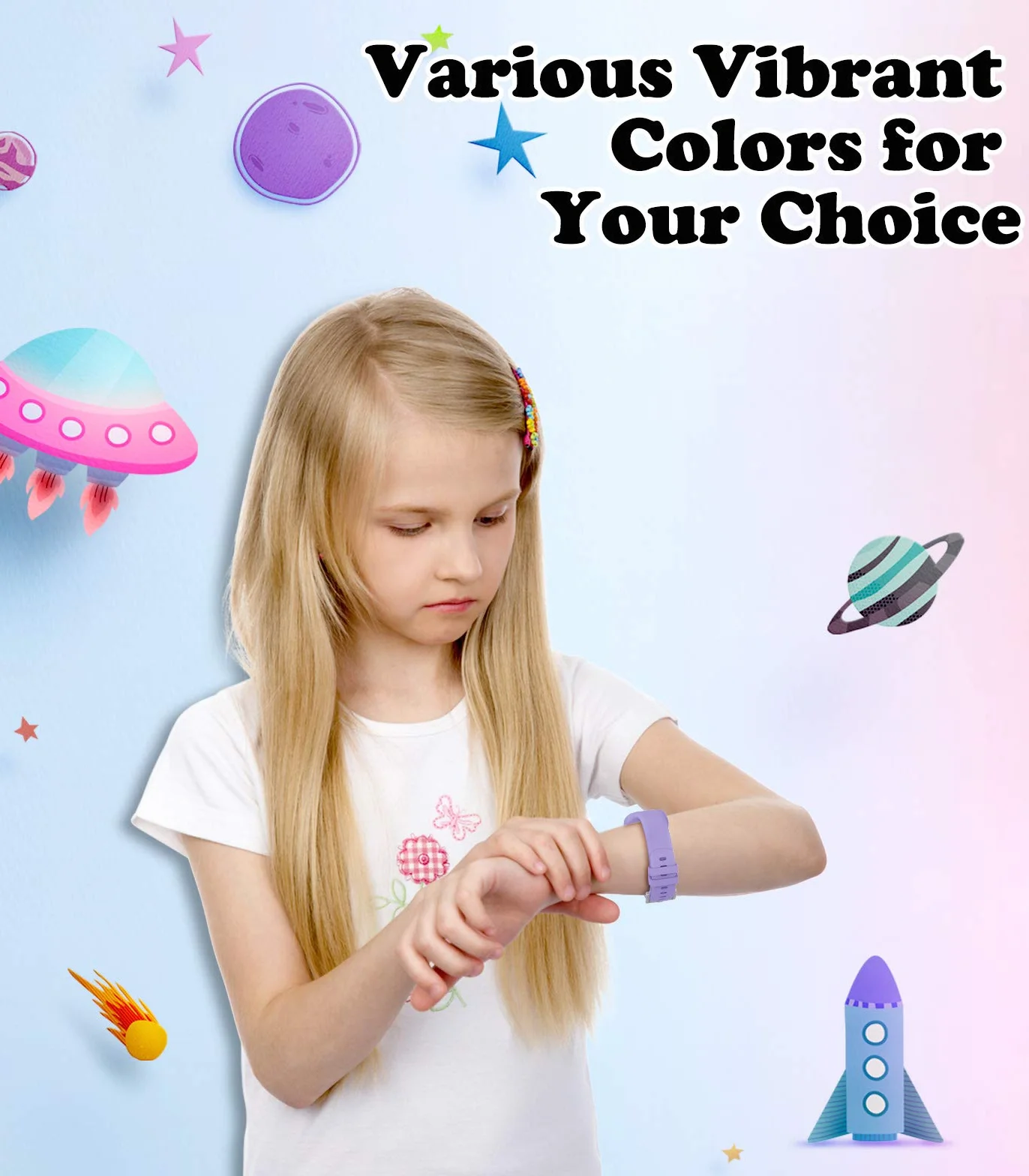 MoKo Correa de Reloj para Garmin Vivofit JR 3, Pulsera de Repuesto de Silicona para Niños