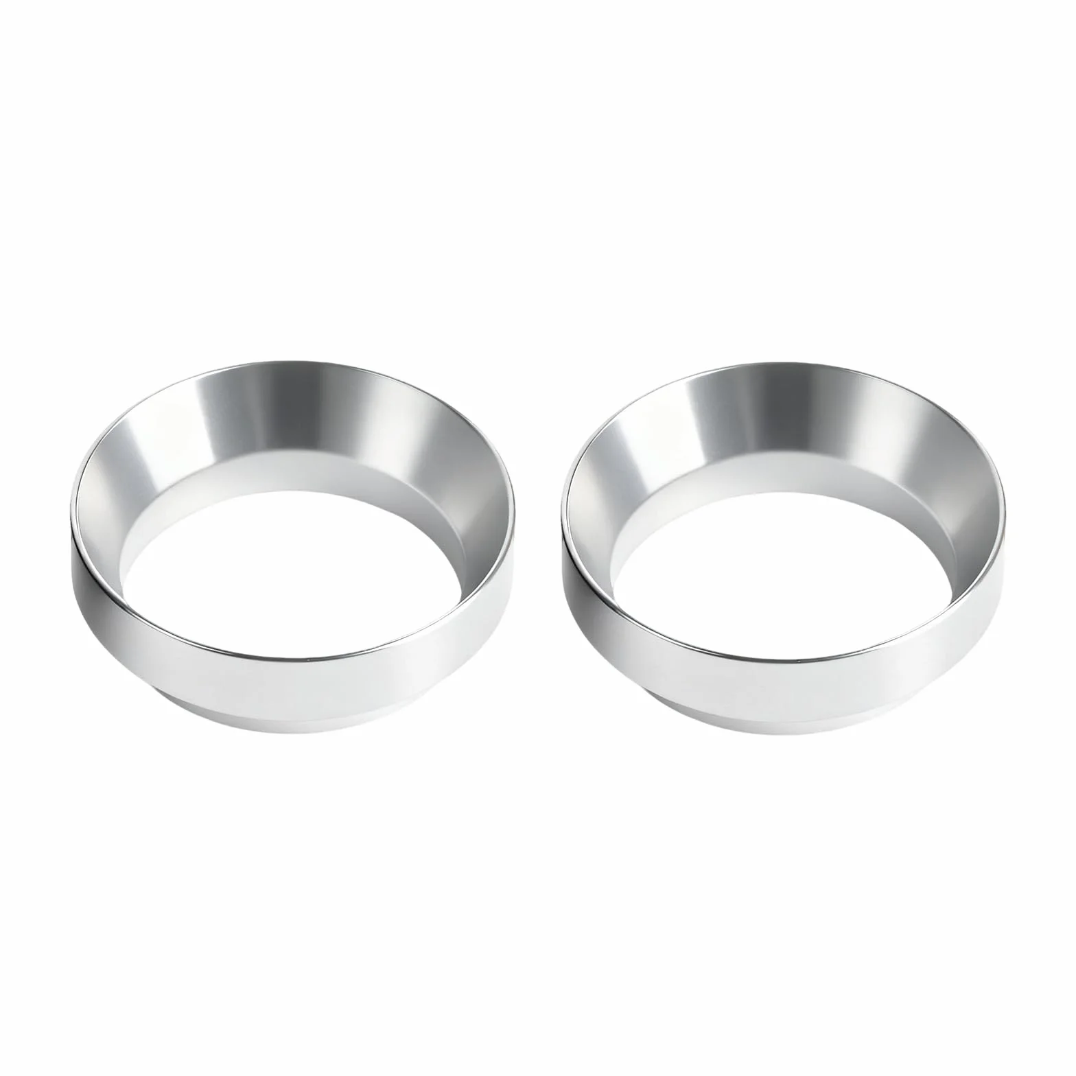 2 unidades de 51 mm de anillo dosificador de café magnético de 51 mm, embudo dosificador, accesorio portafiltros, anillo dosificador de café, embudo para cafetera, embudo de llenado exacto