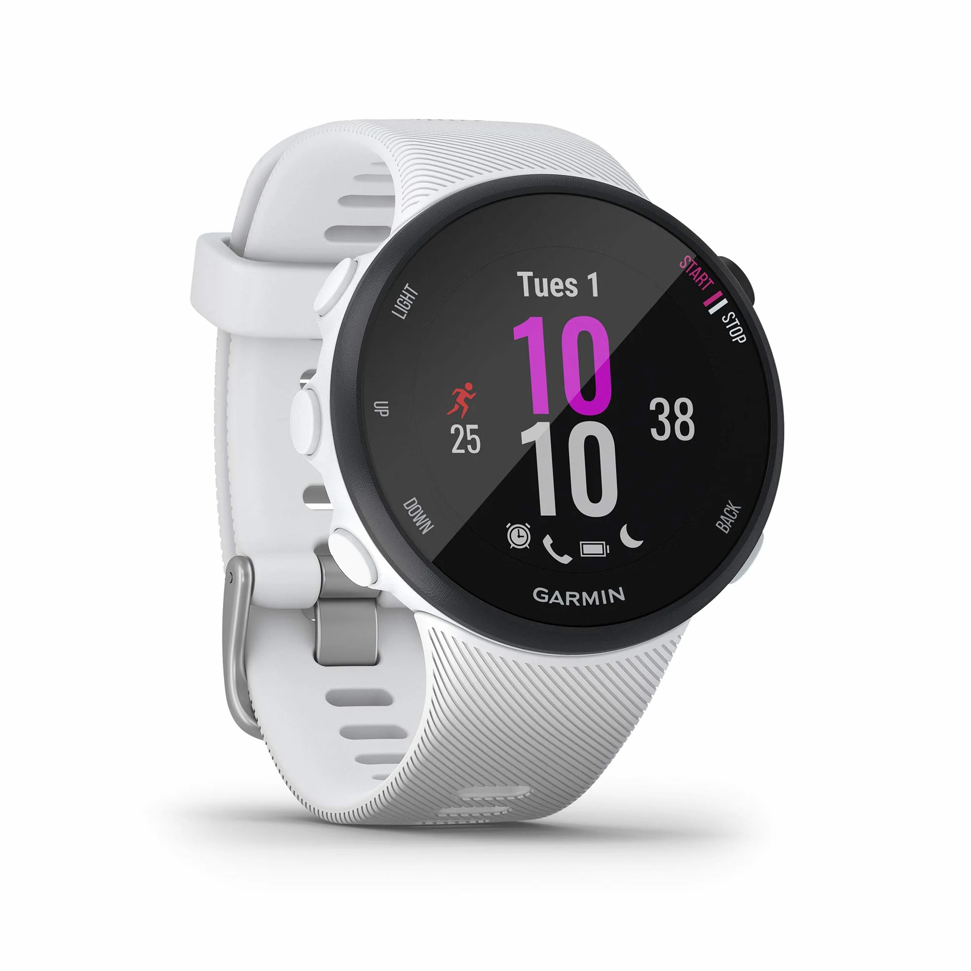 Garmin Forerunner 45S Reloj GPS Correr Frecuencia Cardiaca Muñeca Blanco Reacondicionado